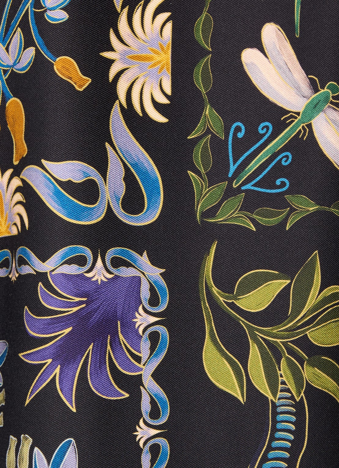 Farm Rio Garden mini blousejurk met bloemenprint - detail 5 zwart