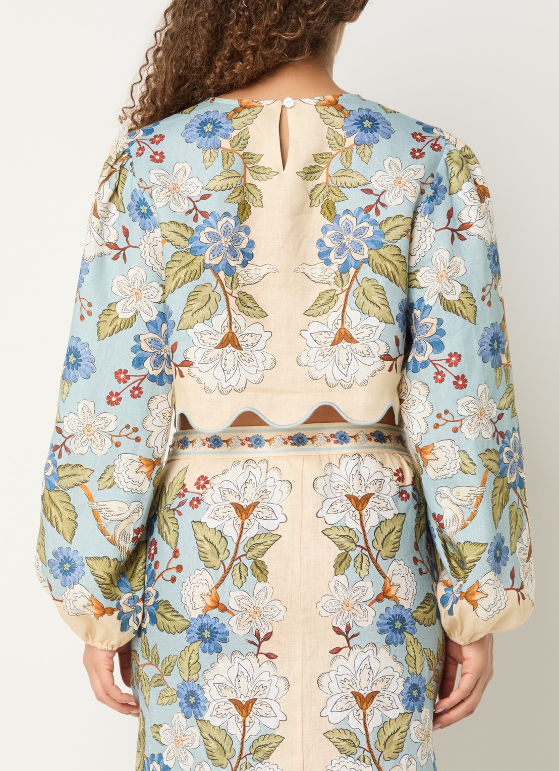 Farm Rio Garden tuniek met print - achterkant 3 vanillegeel