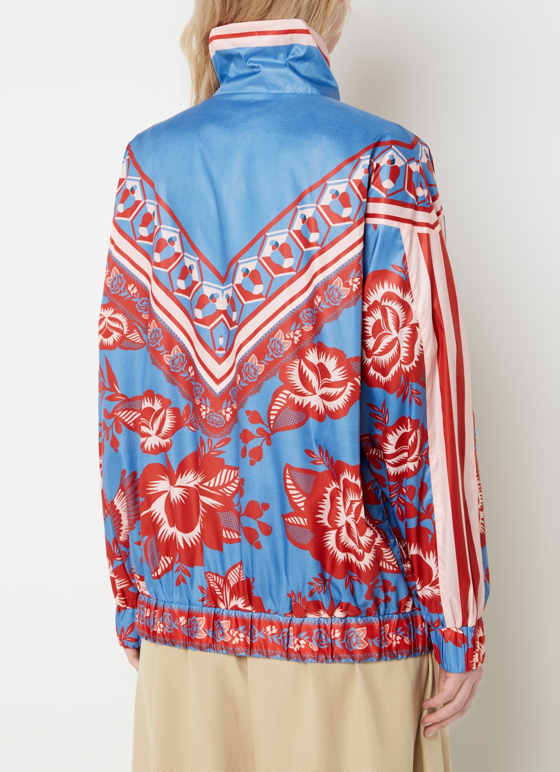 Farm Rio Lace Garden jack met steekzakken - achterkant 5 blauw