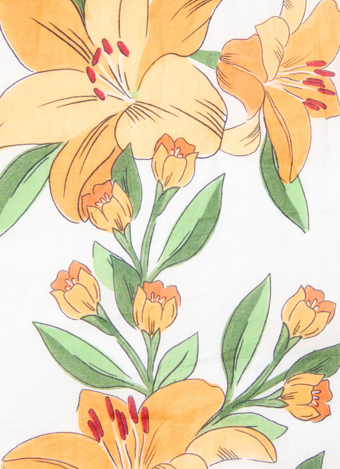 Farm Rio Maxi jurk met bloemenprint en spaghettibandjes - detail 4 wit