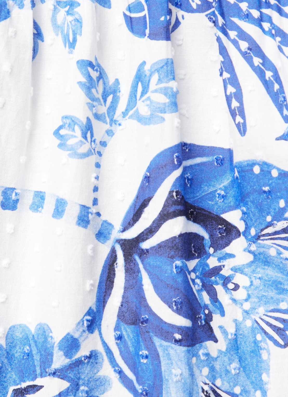 Farm Rio Maxi jurk met bloemenprint - detail 3 royalblauw