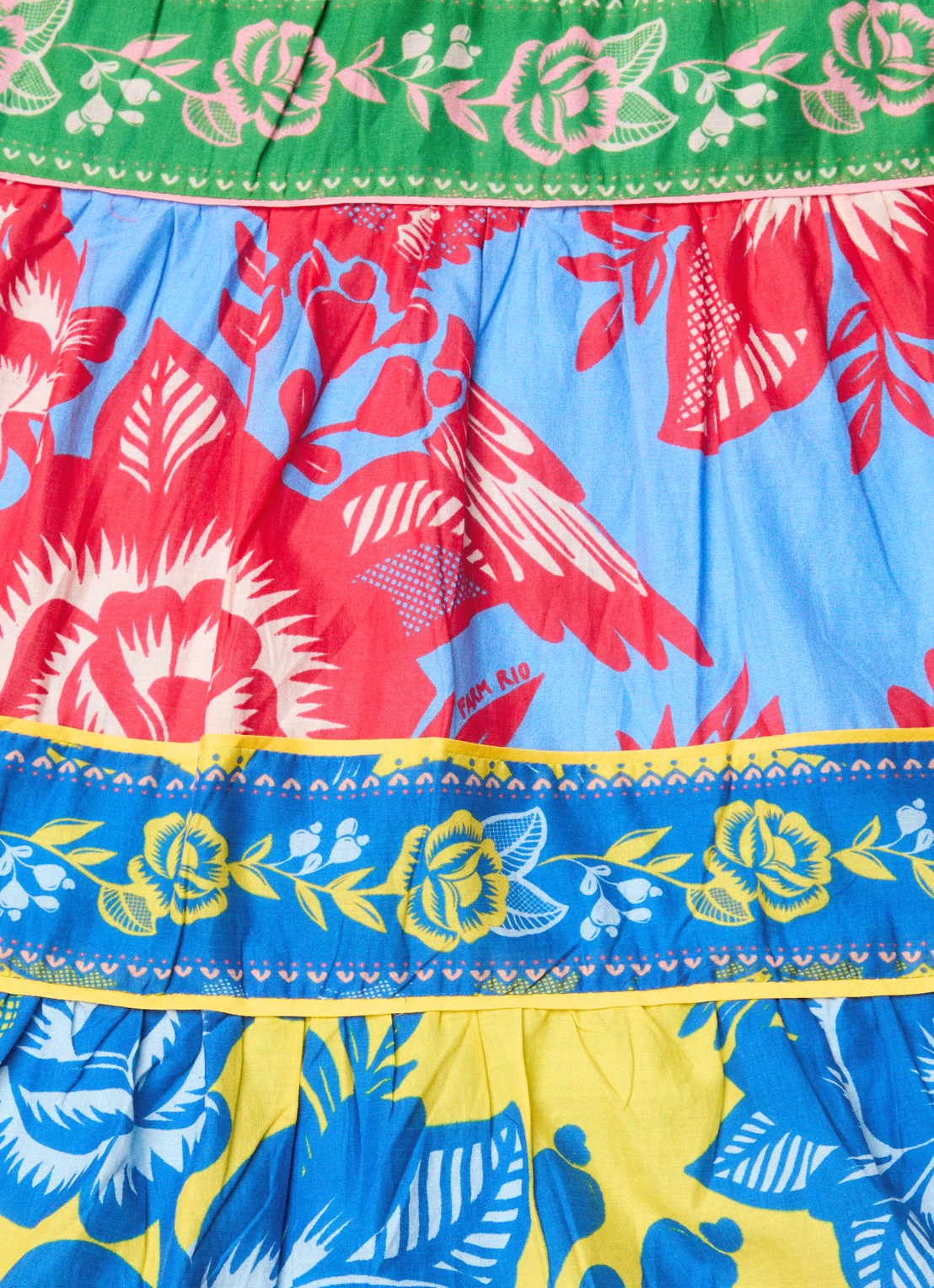 Farm Rio Midi jurk met print - detail 4 blauw