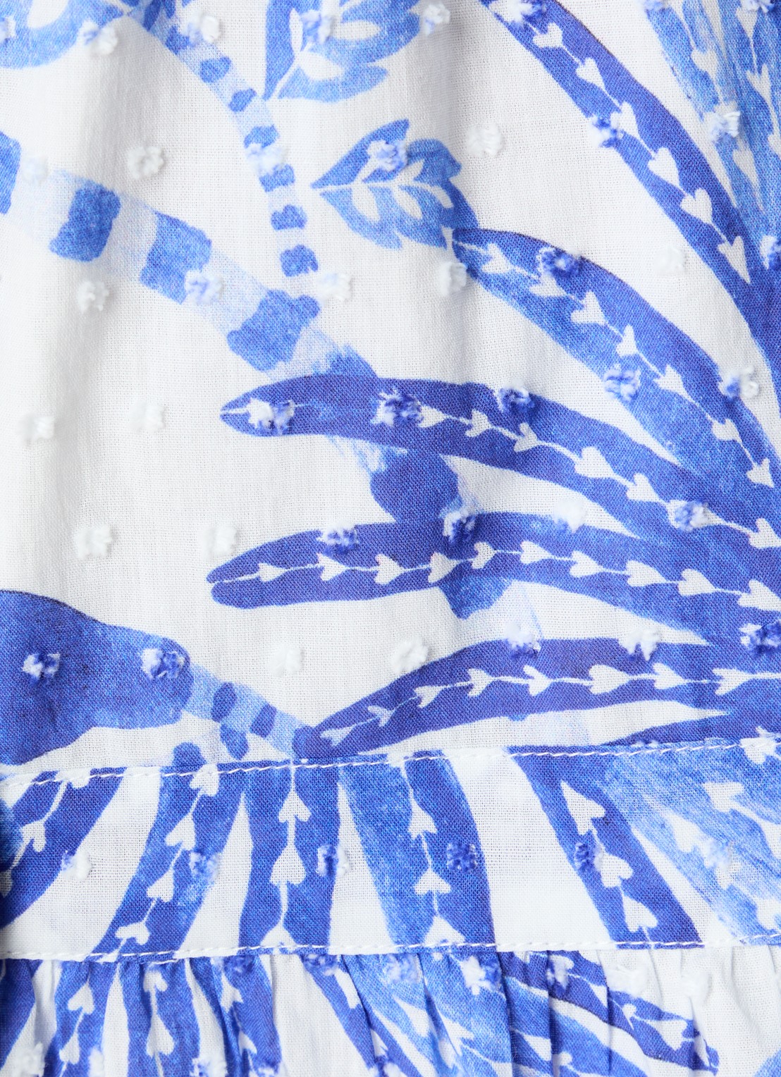 Farm Rio Mini jurk met bloemenprint - detail 5 blauw