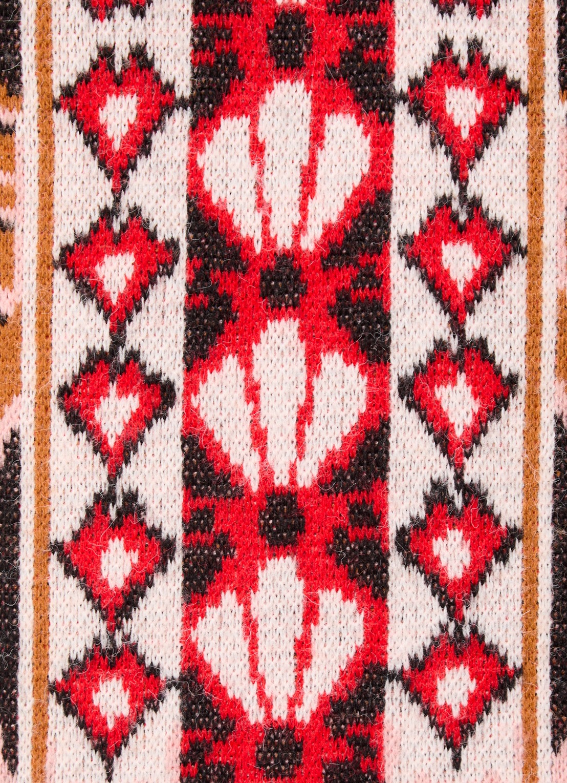 Farm Rio Pineapple grofgebreide mini trui-jurk in wolblend - detail 3 roze