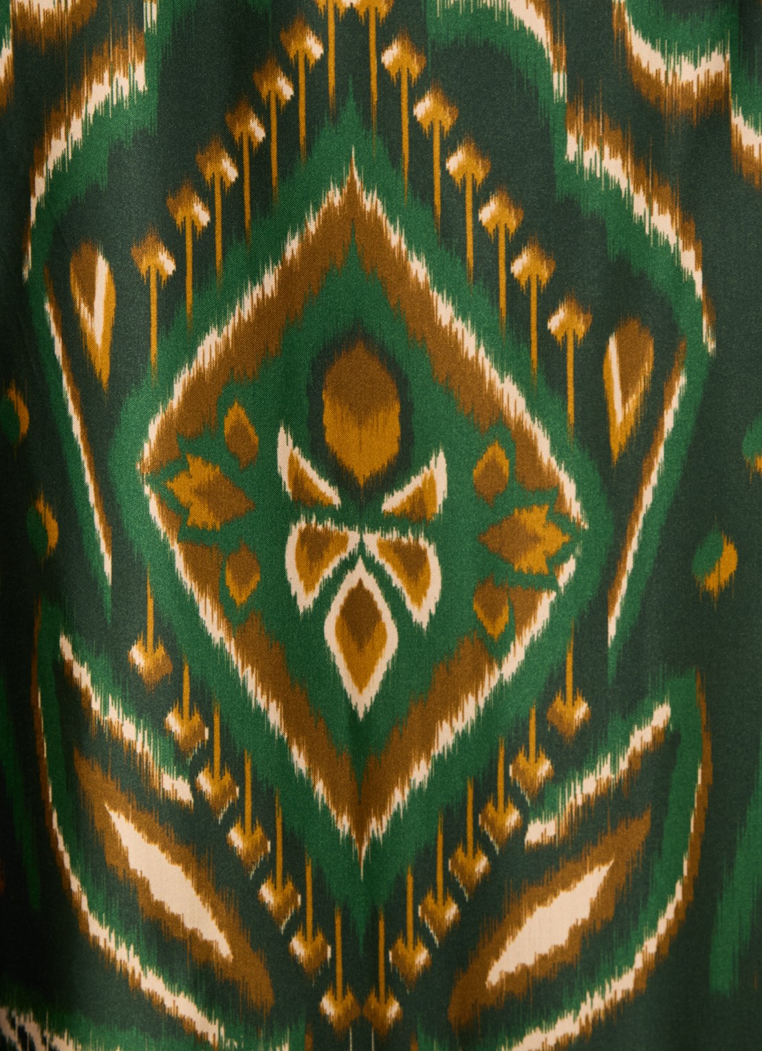 Farm Rio Pineapple midi wikkeljurk met print en asymmetrische zoom - detail 5 donkergroen