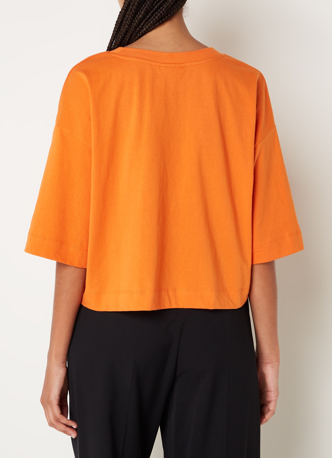 Farm Rio T-shirt van  katoen met logoprint - achterkant 3 oranje