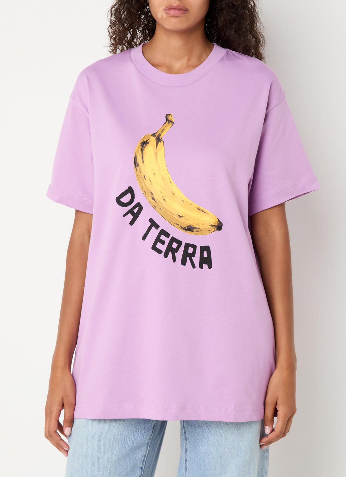 Farm Rio T-shirt van  katoen met print - detail 2 lila