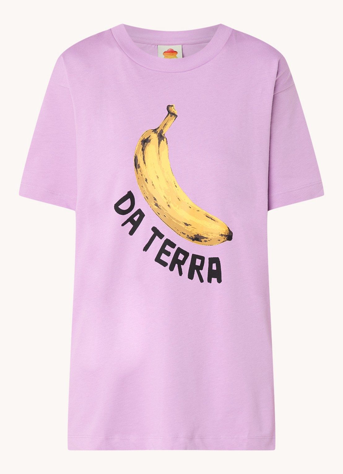 Farm Rio T-shirt van  katoen met print - voorkant 3 lila