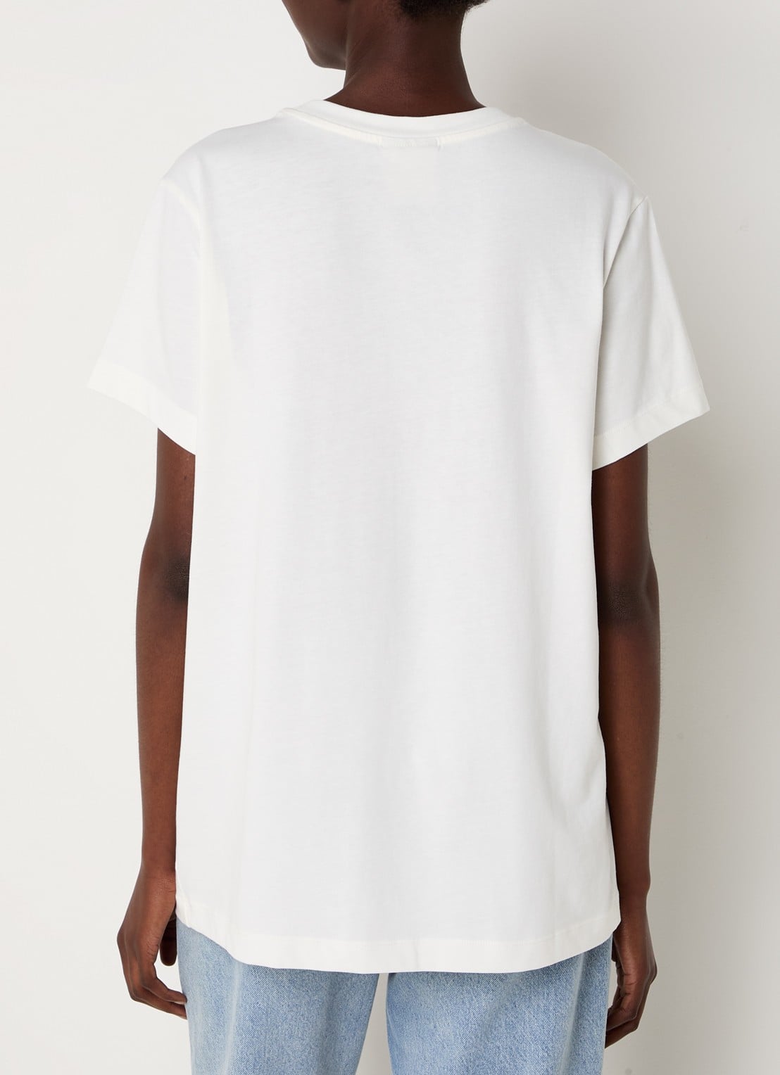 Farm Rio T-shirt van  katoen met print - achterkant gebroken wit