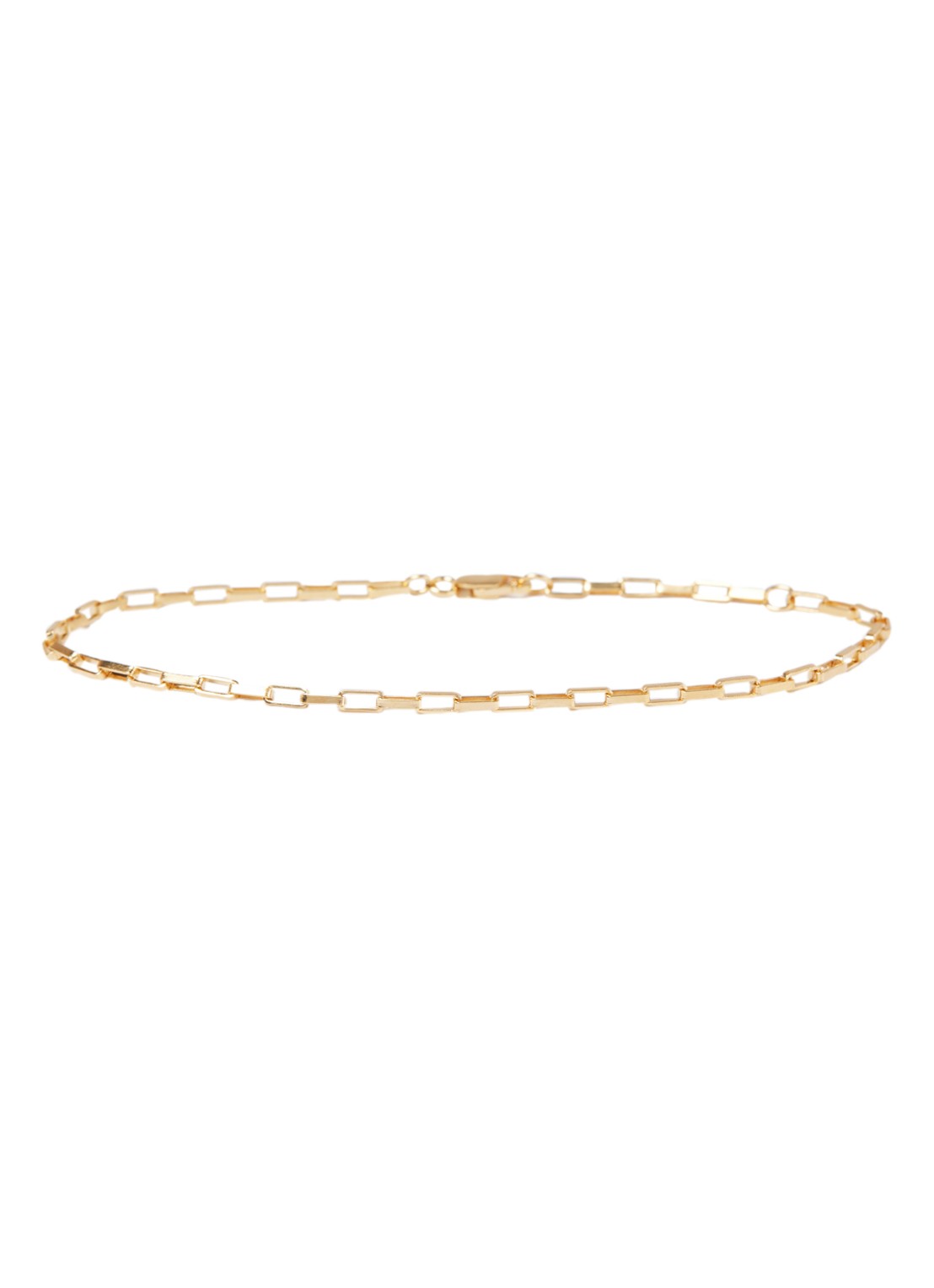 Fashionology Long Link schakelarmband verguld - voorkant goud