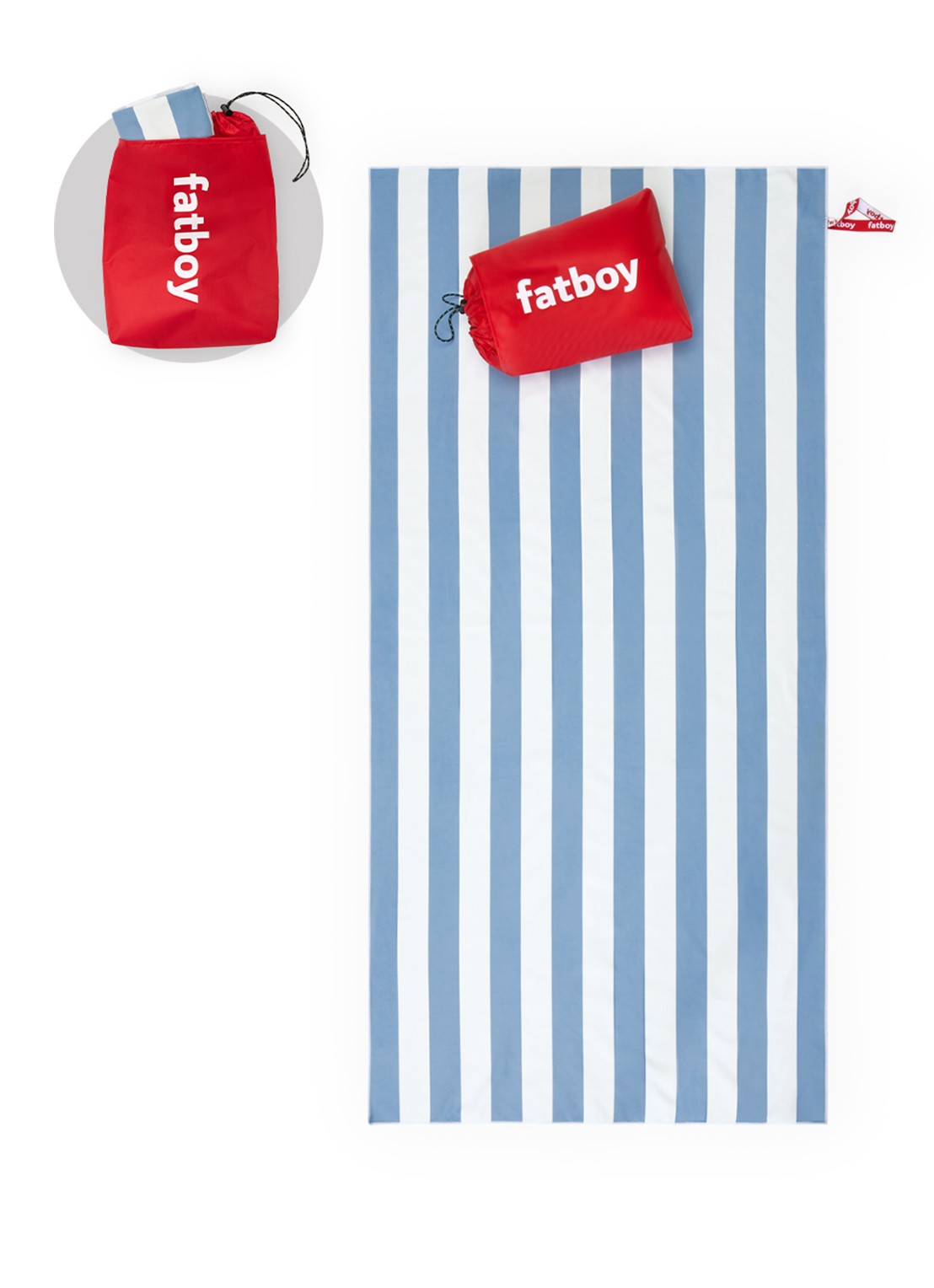 Fatboy Beach Baggy strandlaken 165 x 80 cm - voorkant 2 blauw