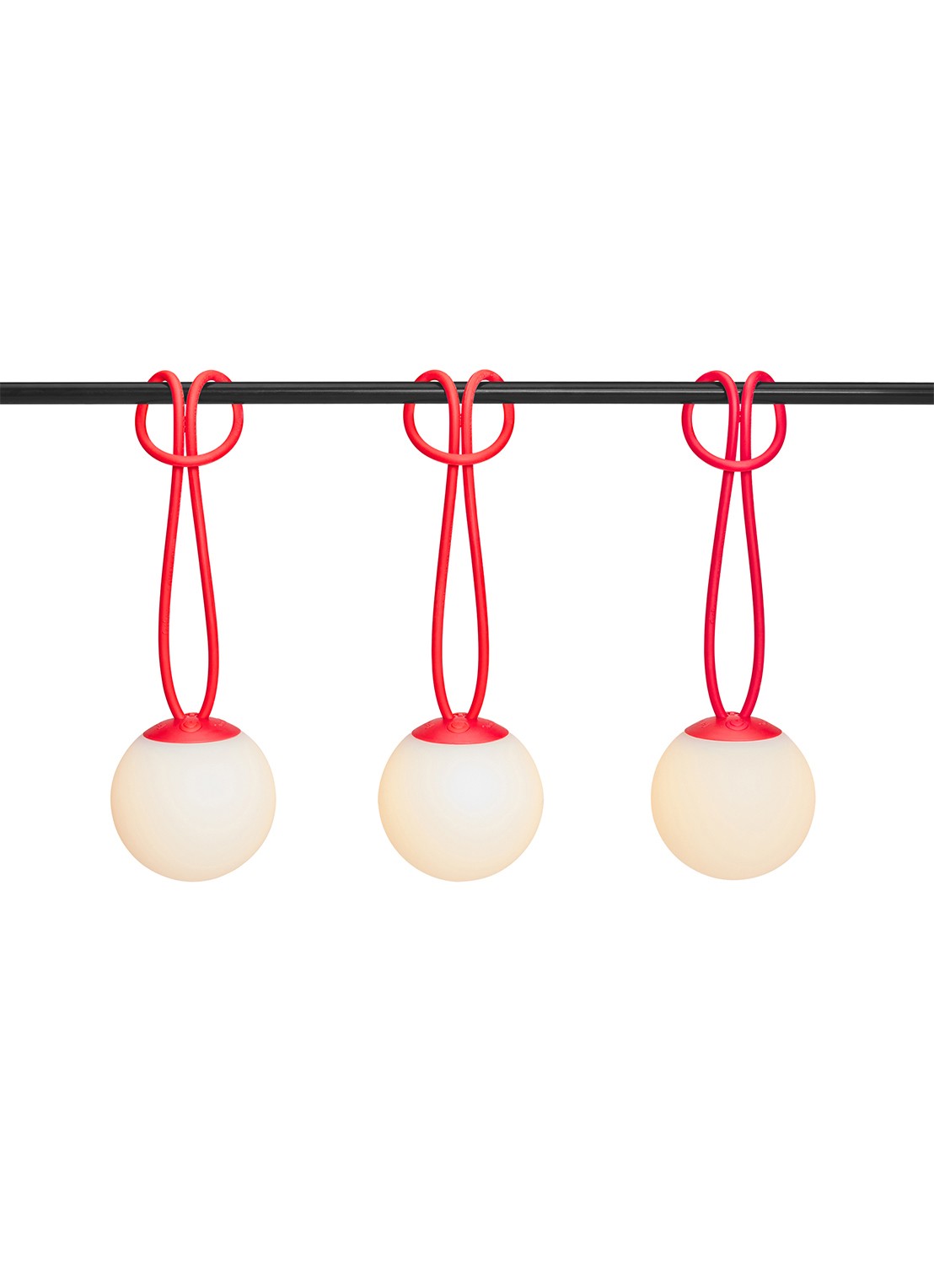 Fatboy Bolleke Mini ledverlichting set van 3 - voorkant 4 rood