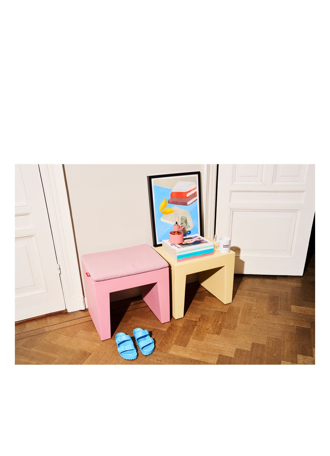 Fatboy Concrete Seat kruk 40 x 50 cm - detail 3 ivoor