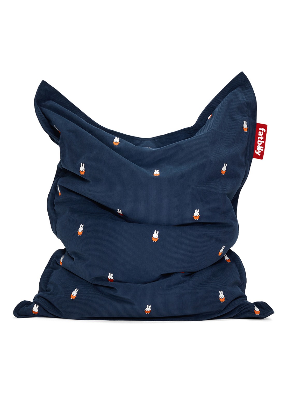 Fatboy Cord x Miffy zitzak 155 cm - voorkant 2 blauw