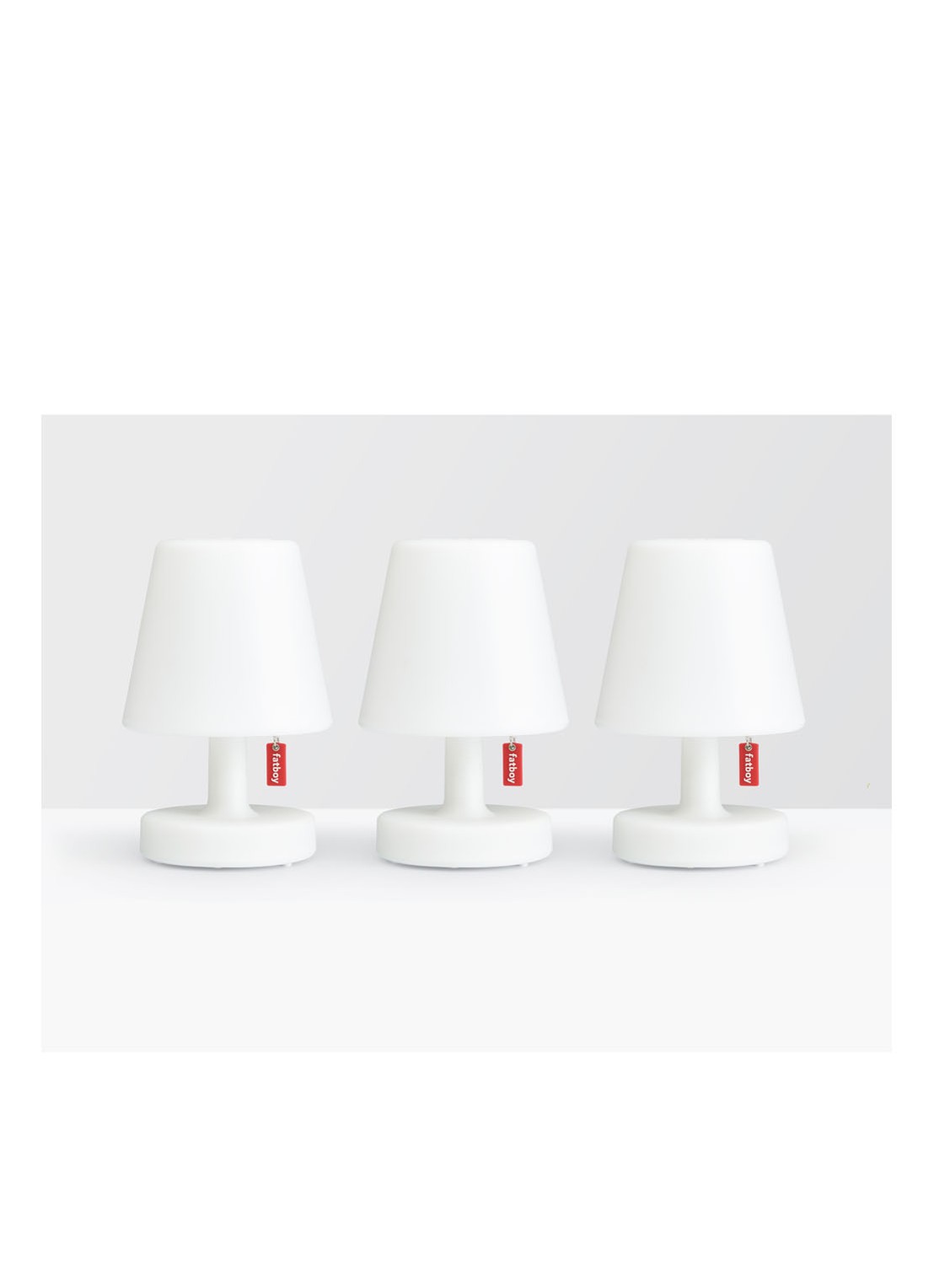 Fatboy Edison The Mini tafellamp Ø9,7 cm set van 3  - voorkant wit