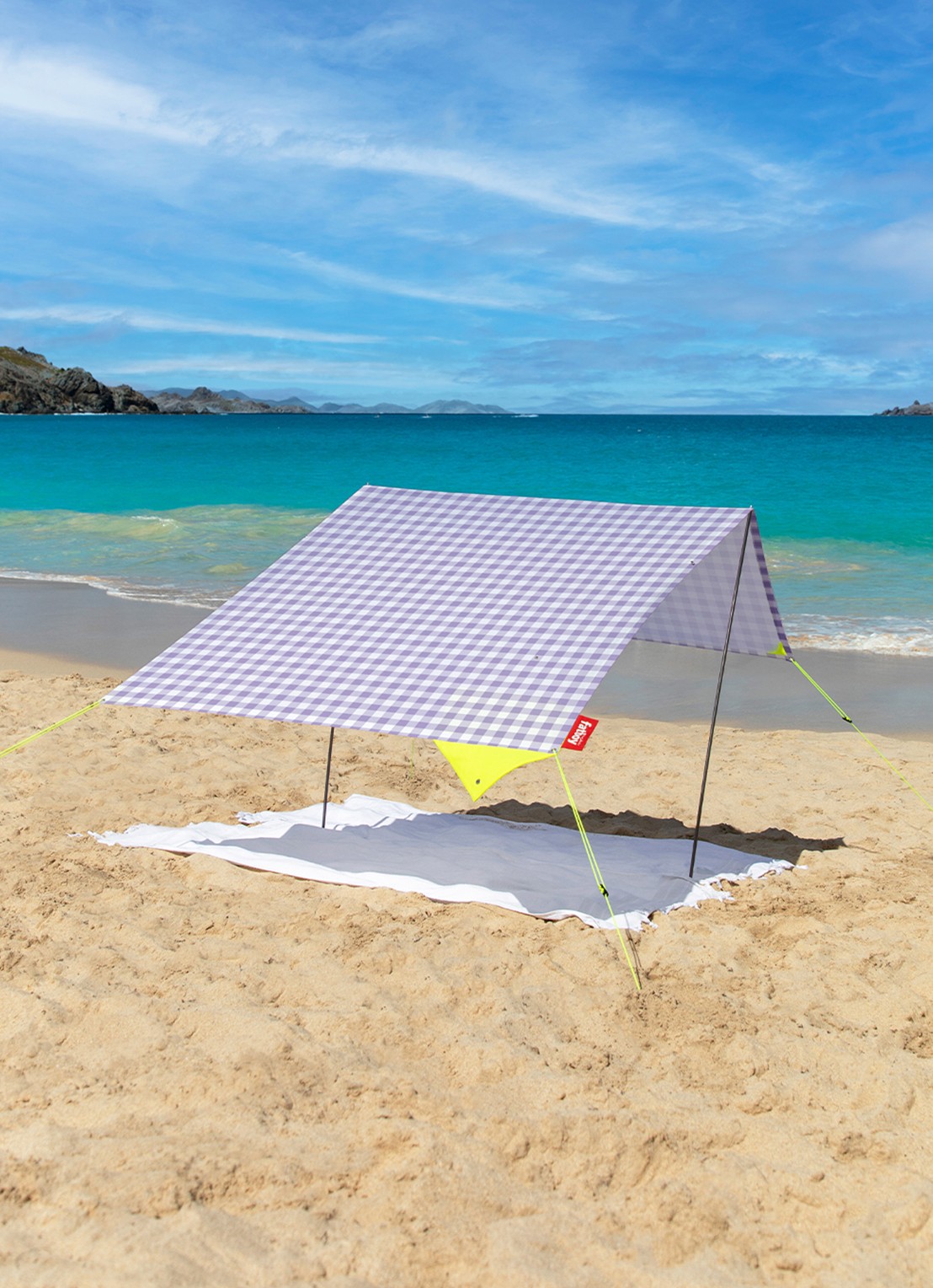 Fatboy Miasun draagbare strandtent 150 x 220 cm - voorkant 2 lila