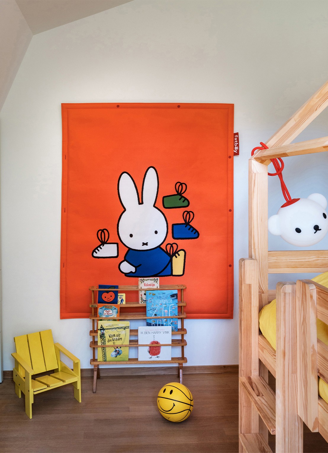 Fatboy Nijntje vloerkleed 180 x 140 cm - voorkant 2 oranje