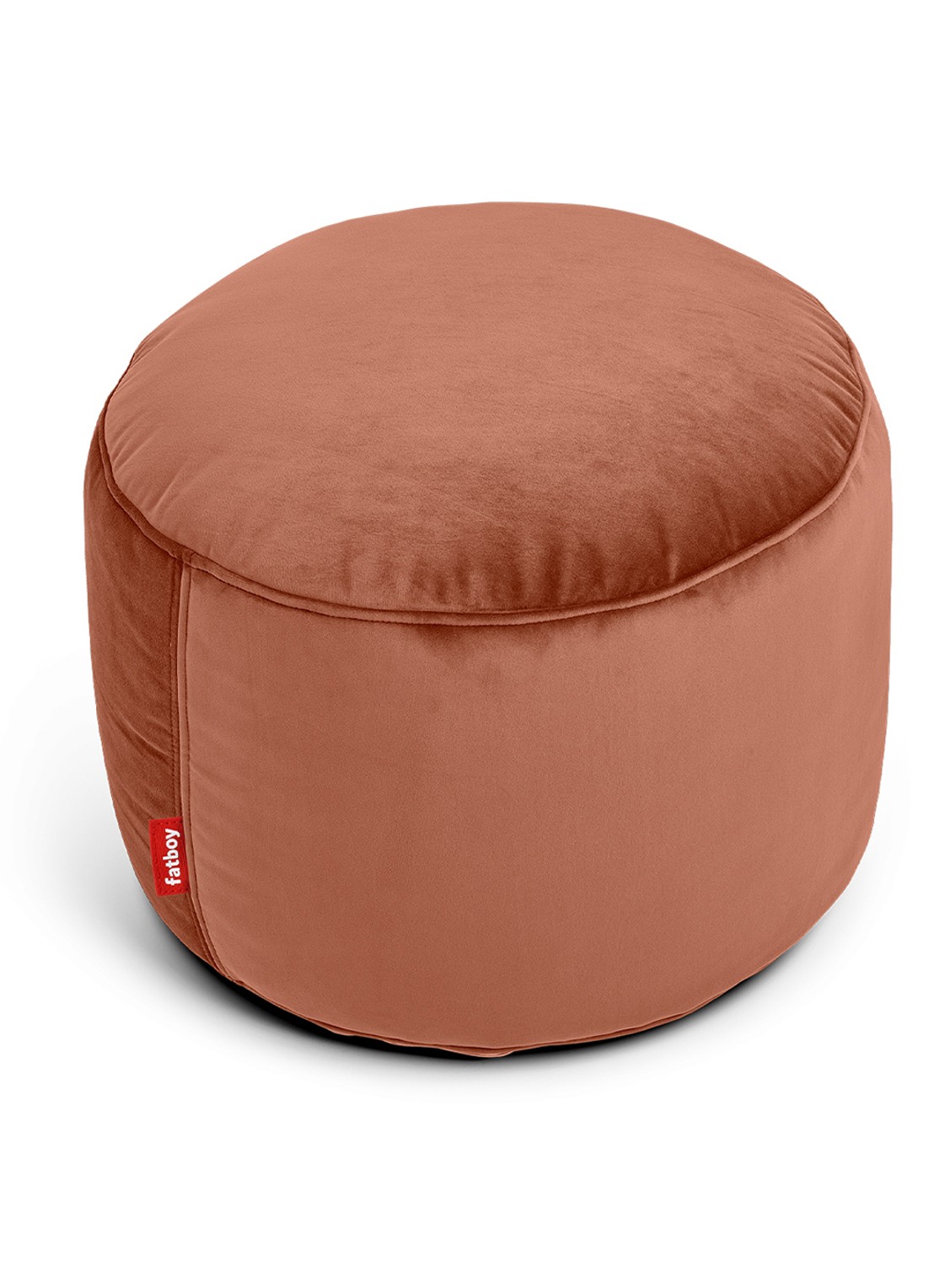 Fatboy Point Velvet poef 35 x 50 cm - voorkant 4 bruin