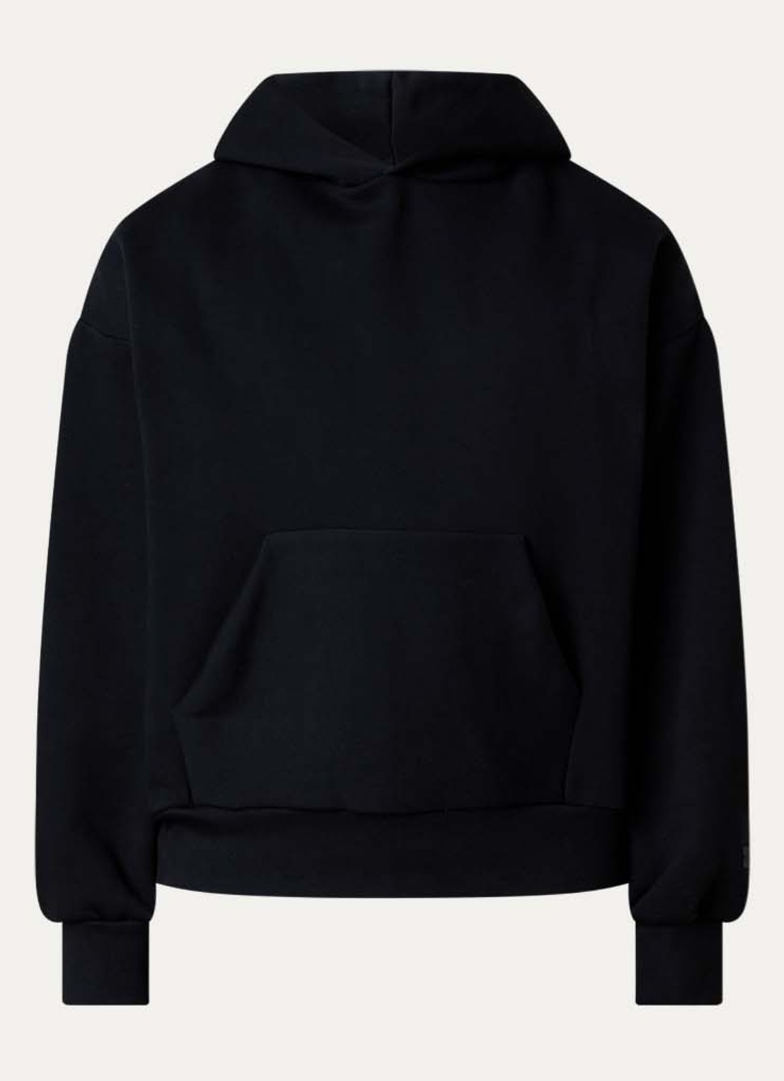 Fear of God Essentials AS25 hoodie met flock logoprint - voorkant 5 zwart