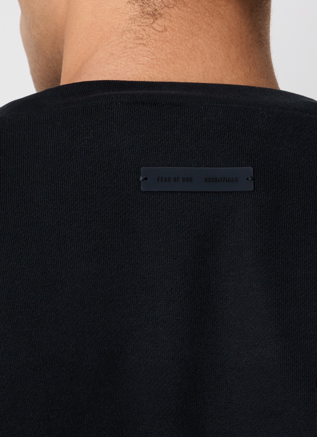 Fear of God Essentials AS25 sweater met flock logoprint - detail 2 zwart