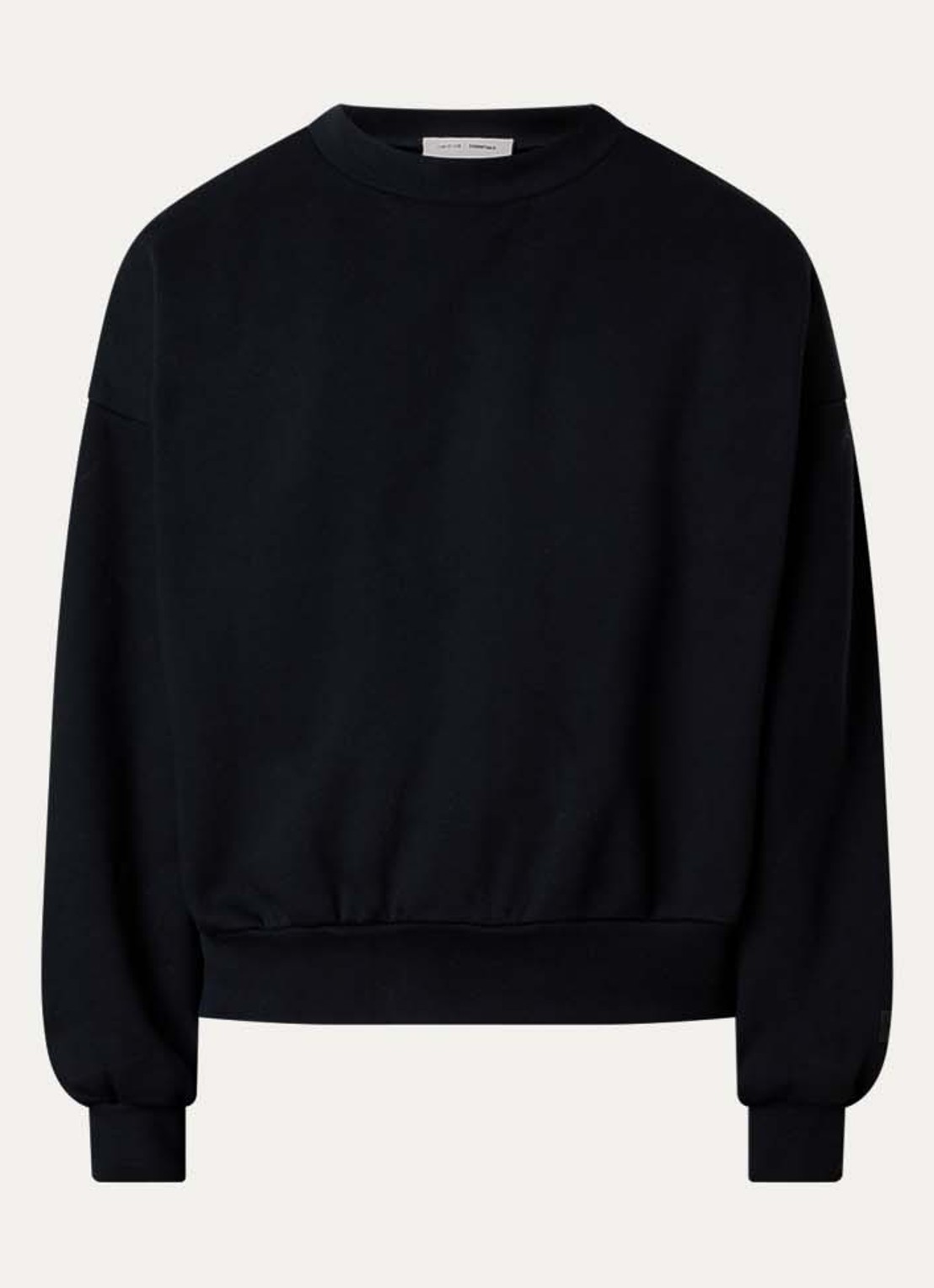 Fear of God Essentials AS25 sweater met flock logoprint - voorkant 3 zwart
