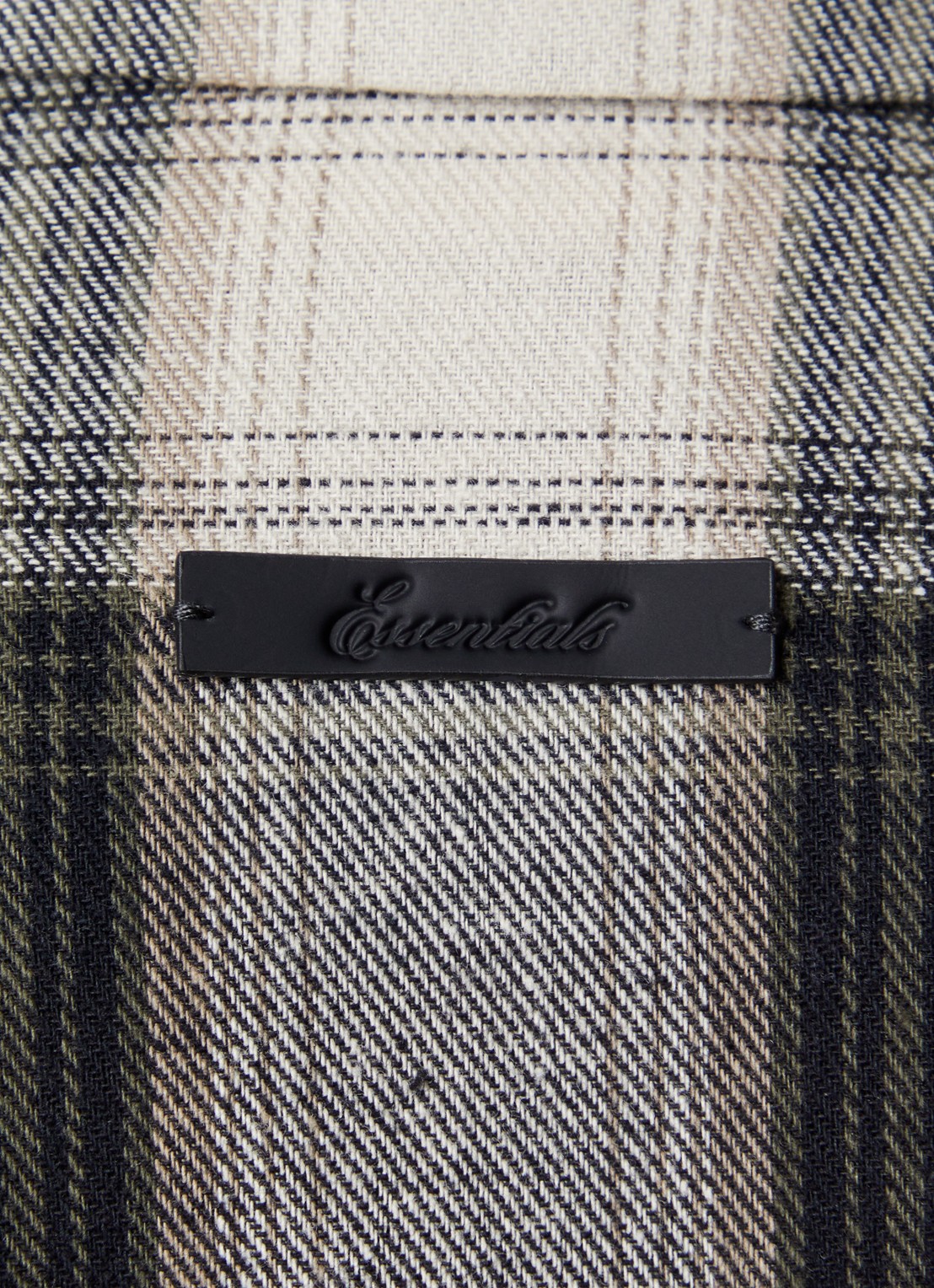 Fear of God Essentials Blouse met ruitdessin - detail 2 antraciet