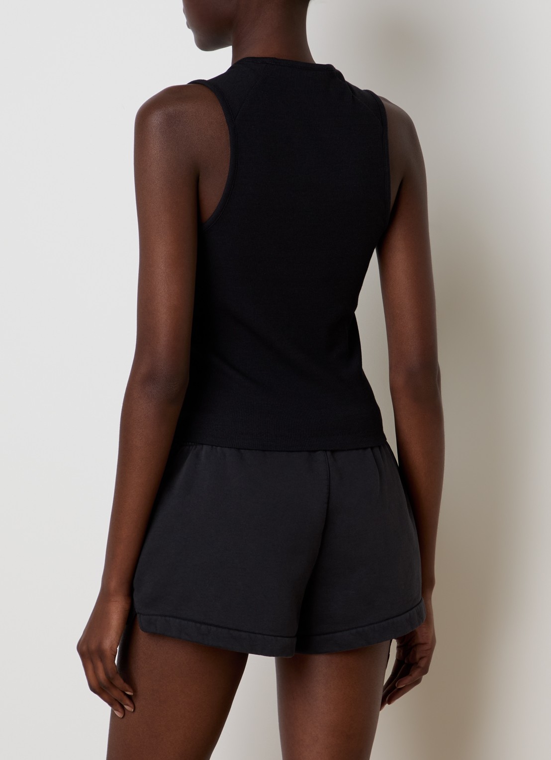 Fear of God Essentials Cropped tanktop met logo - achterkant 5 zwart