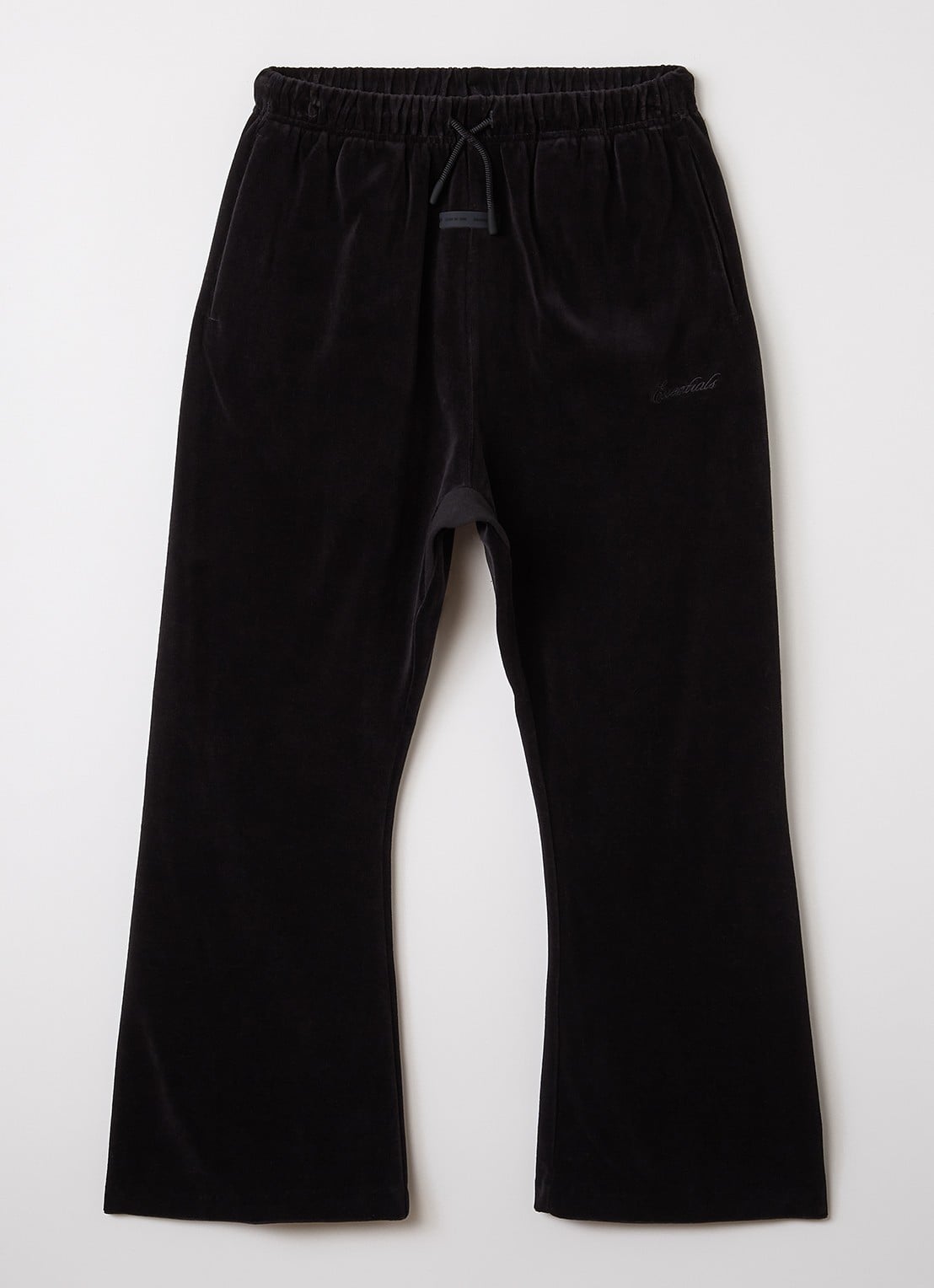 Fear of God Essentials Flared fit joggingbroek met steekzakken - voorkant zwart