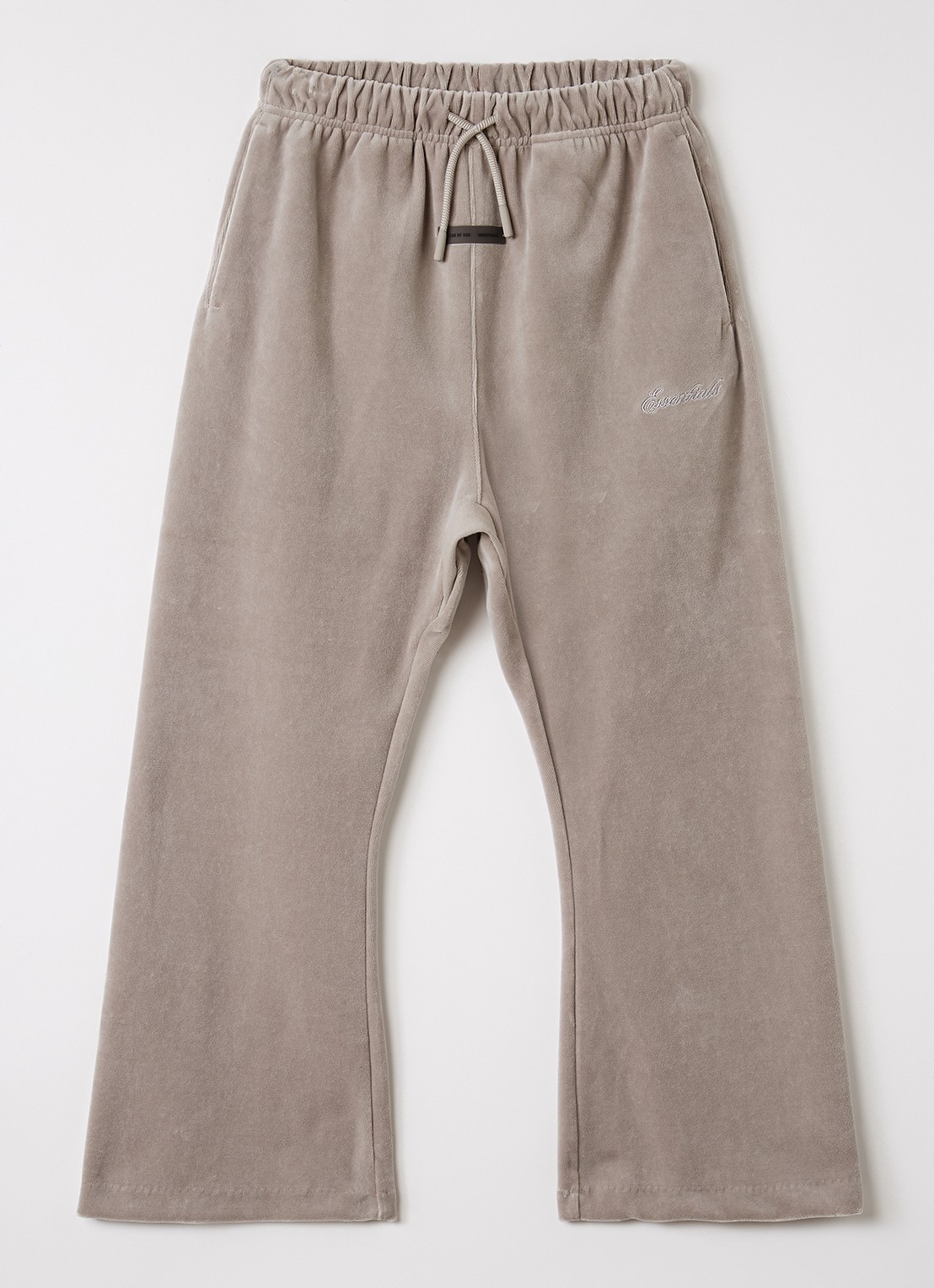 Fear of God Essentials Flared fit joggingbroek met steekzakken - voorkant beige