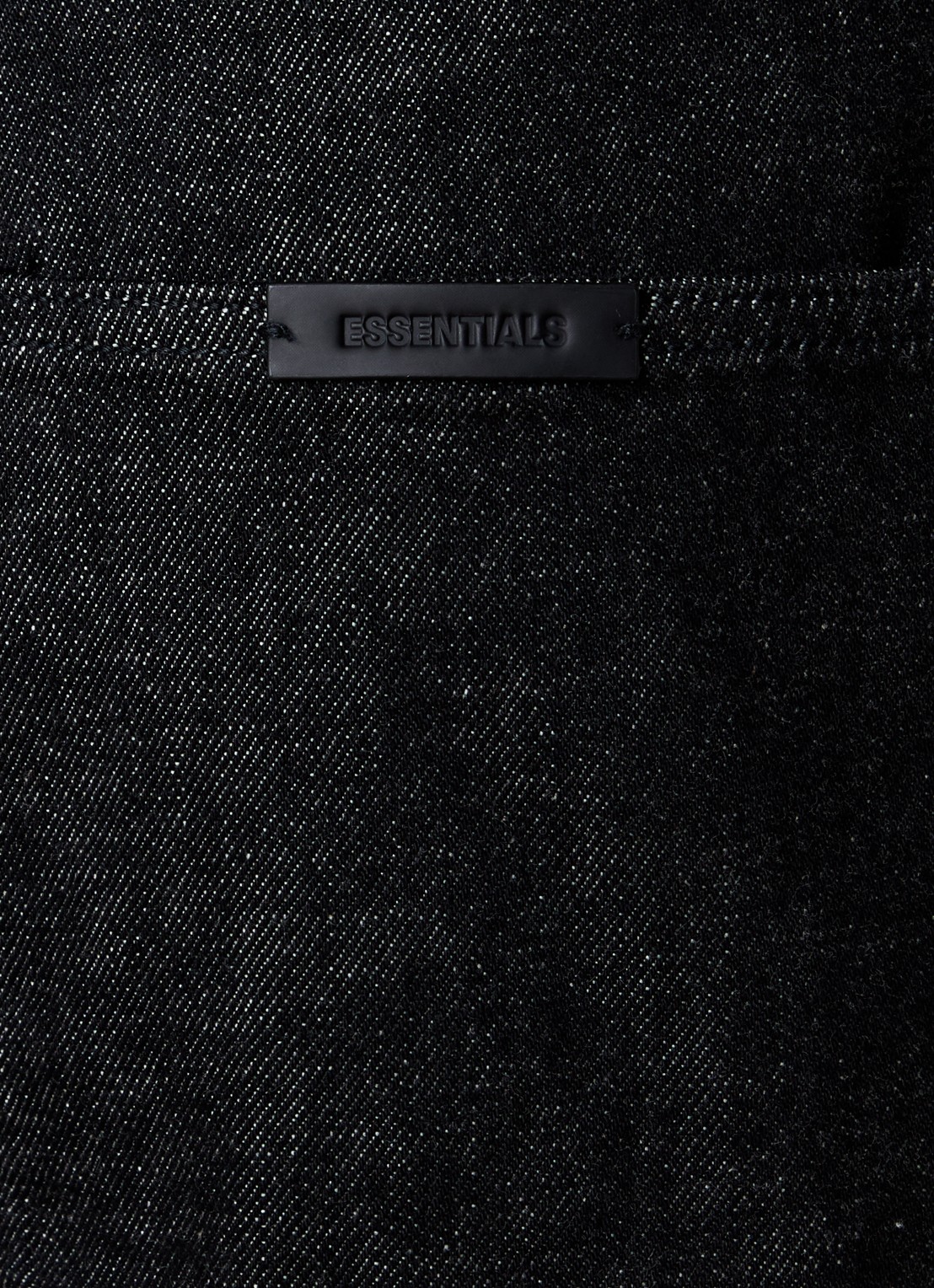 Fear of God Essentials Flared jeans met donkere wassing en backprint - detail 5 zwart
