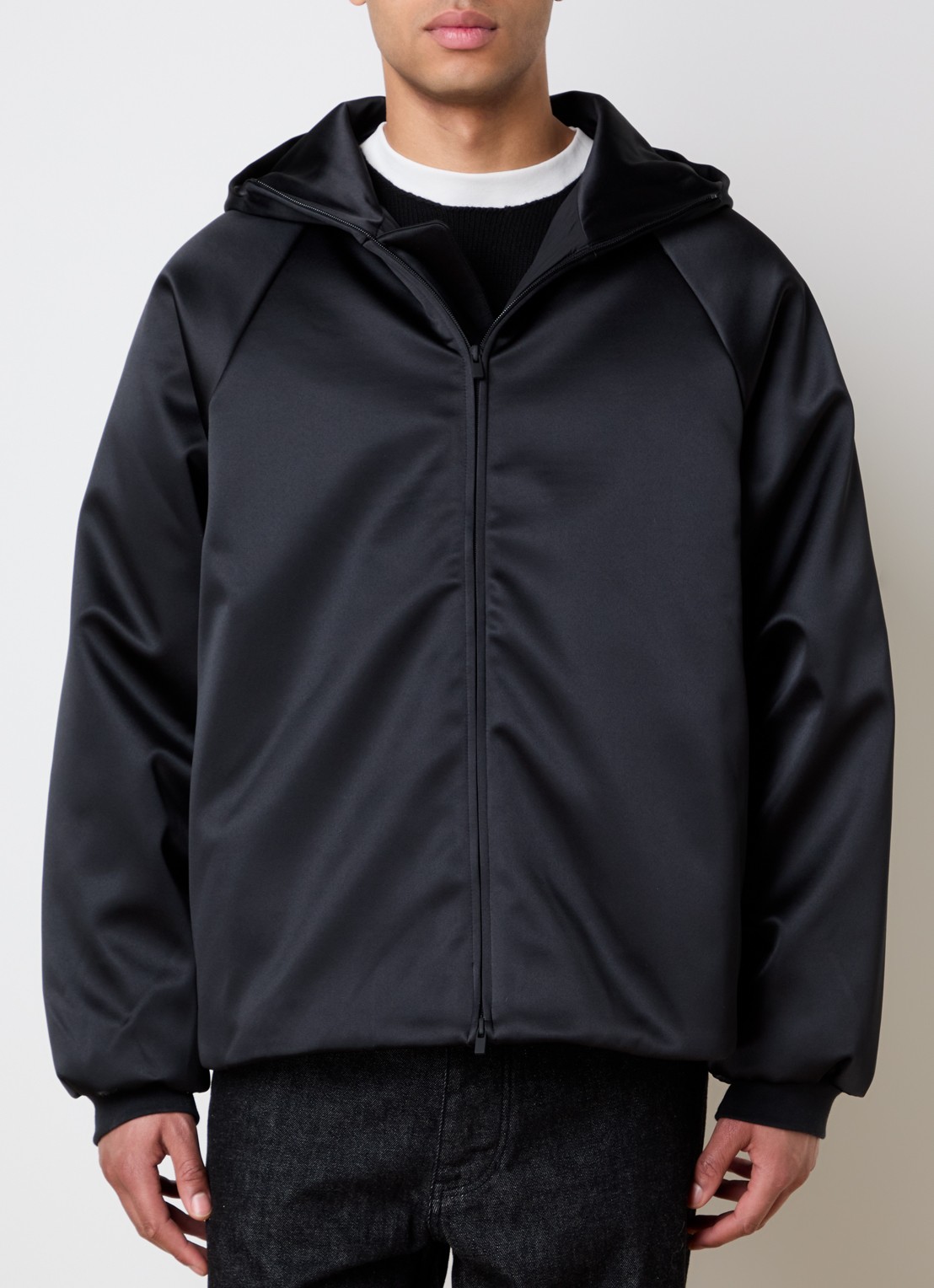 Fear of God Essentials Gewatteerd jack met capuchon - detail 3 zwart