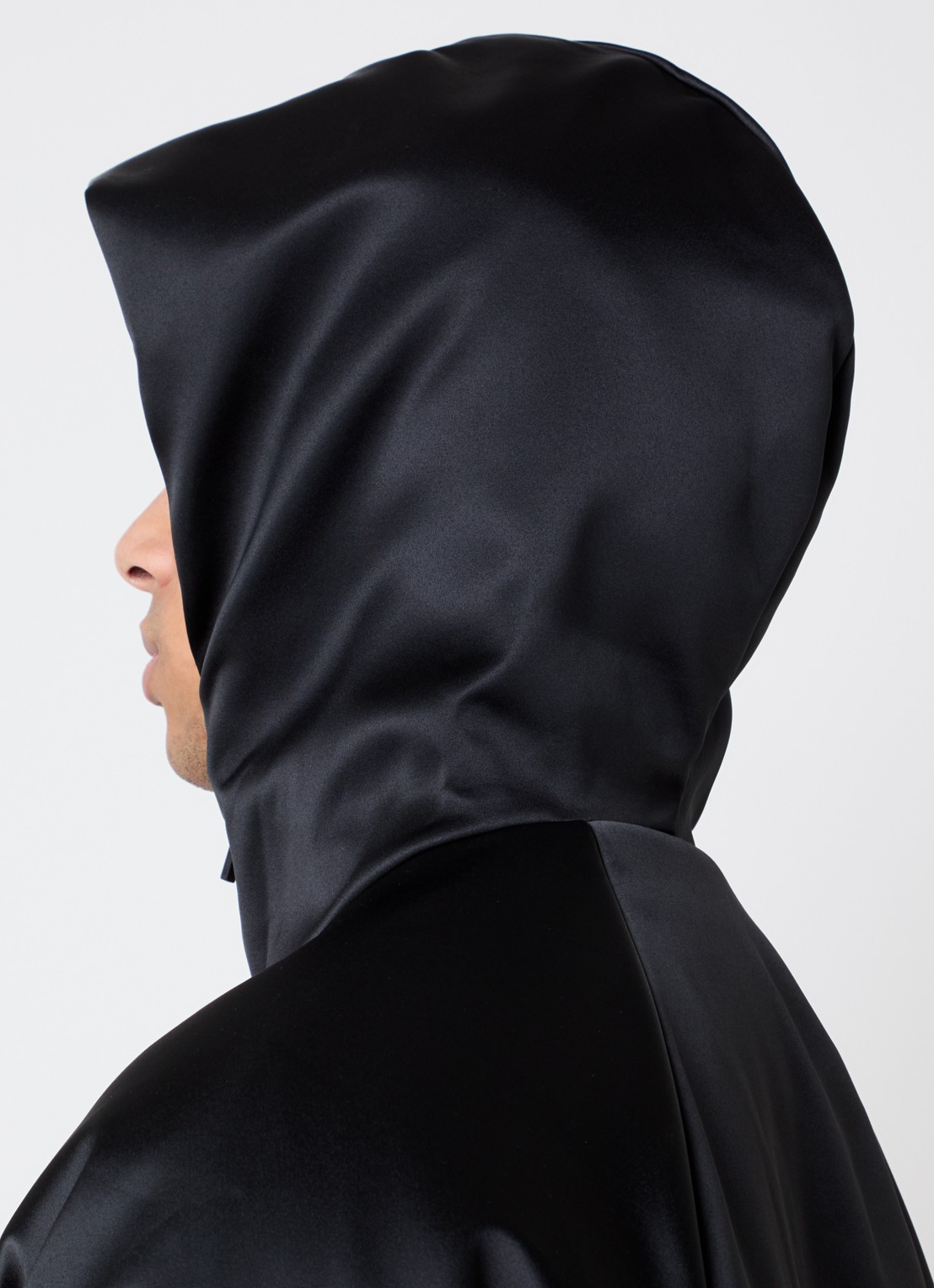 Fear of God Essentials Gewatteerd jack met capuchon - detail 4 zwart