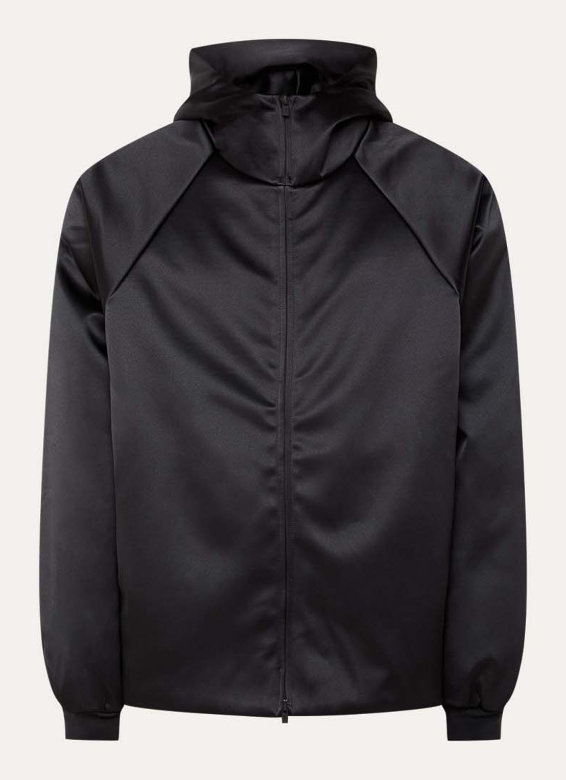 Fear of God Essentials Gewatteerd jack met capuchon - voorkant zwart
