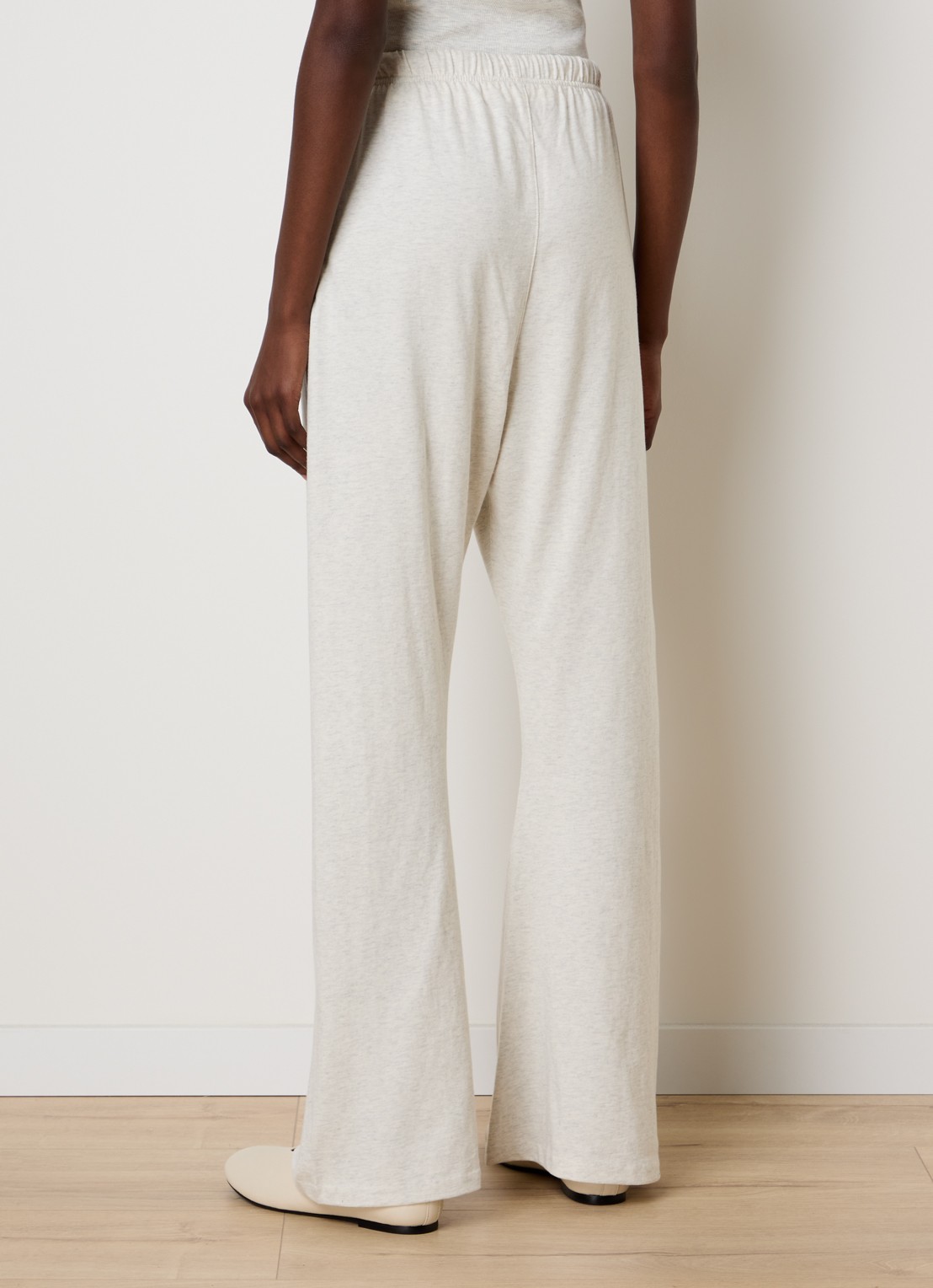 Fear of God Essentials High waist flared fit broek met steekzakken - achterkant 5 lichtgrijs