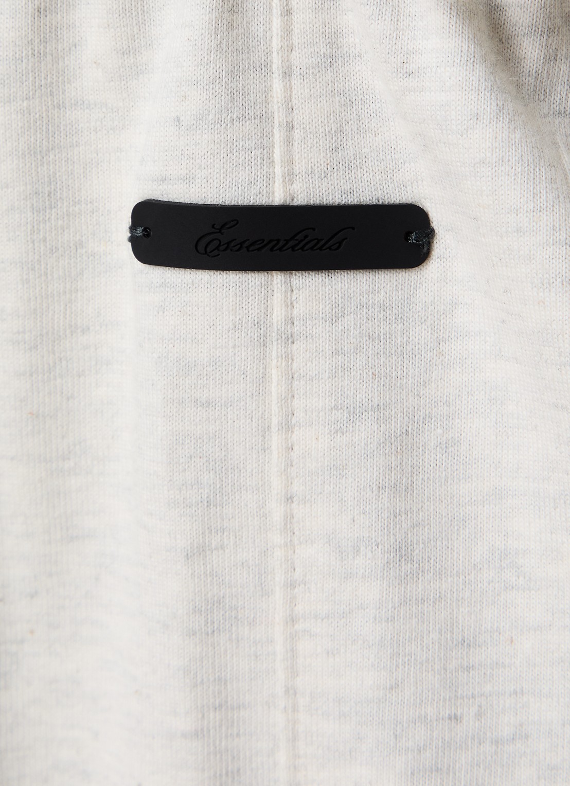 Fear of God Essentials High waist flared fit broek met steekzakken - detail 4 lichtgrijs