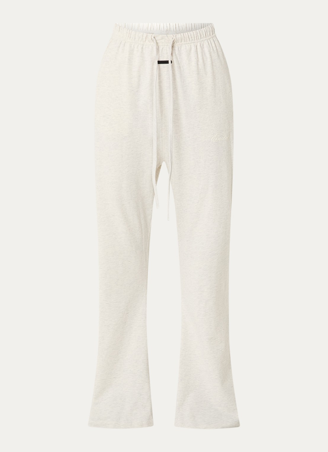 Fear of God Essentials High waist flared fit broek met steekzakken - voorkant lichtgrijs