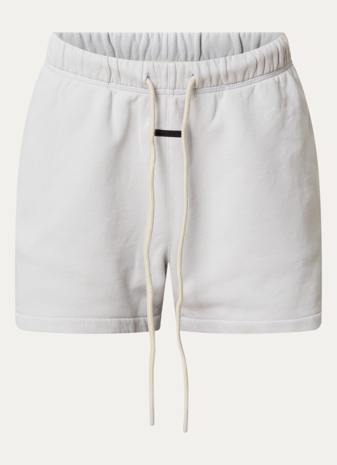 Fear of God Essentials High waist straight fit korte joggingbroek met steekzakken - voorkant 3 lichtblauw