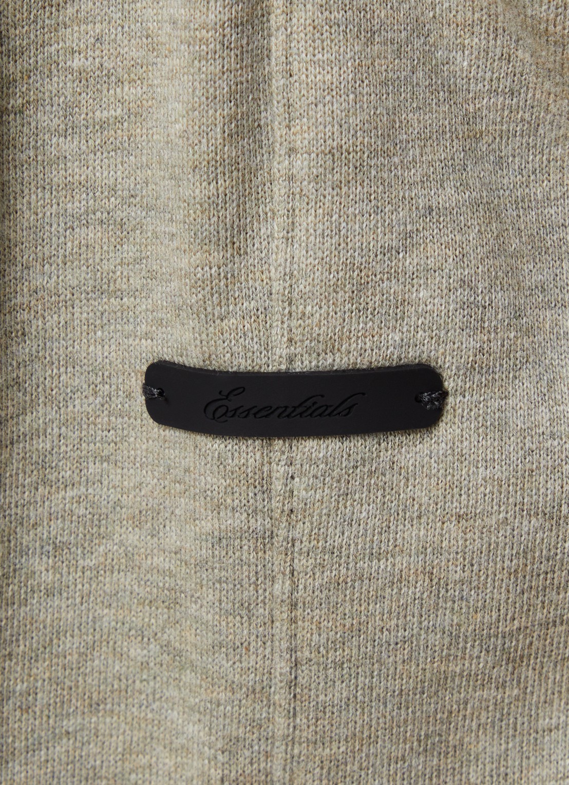 Fear of God Essentials High waist wide fit joggingsbroek met steekzakken - detail 3 lichtgrijs