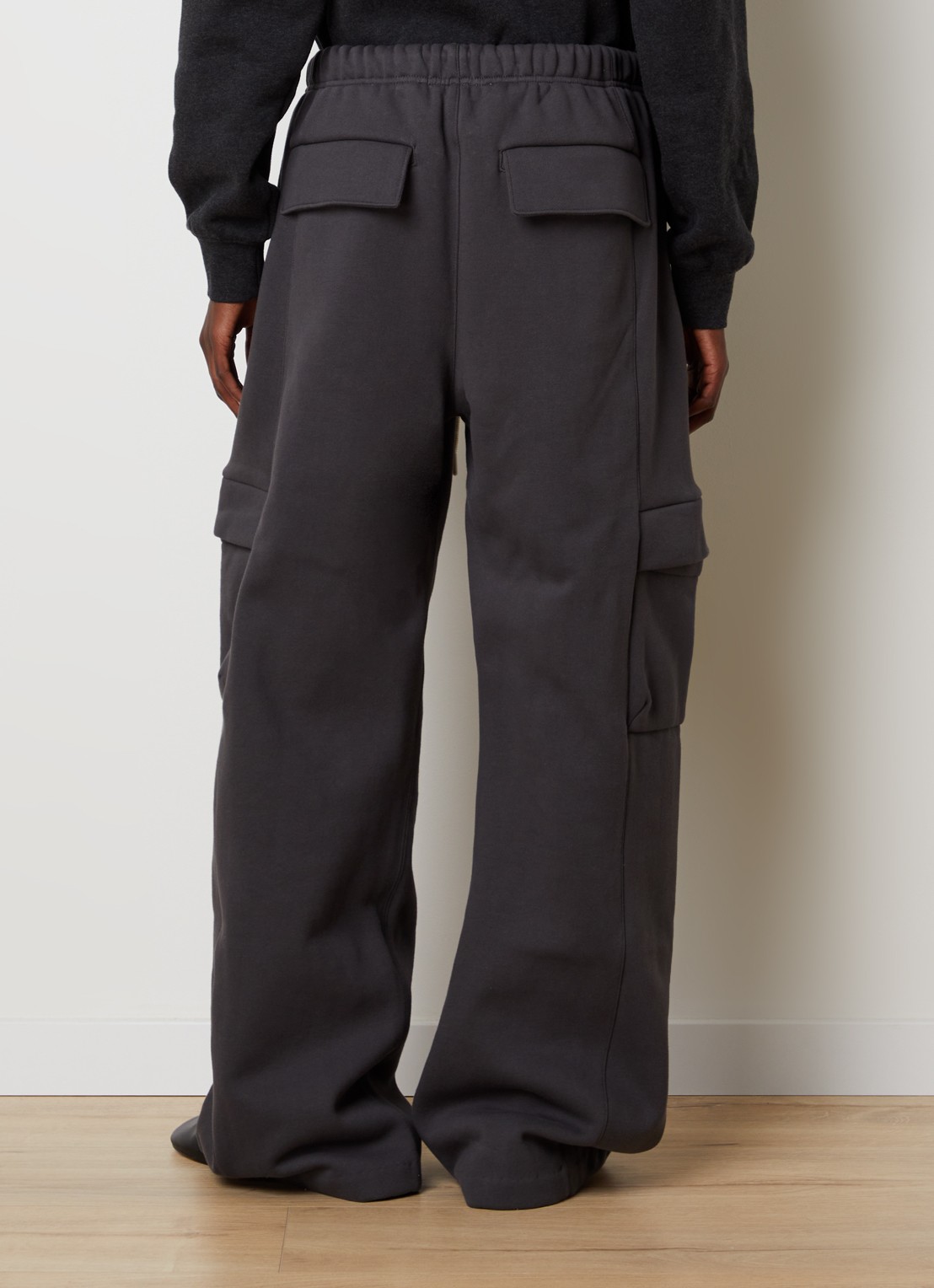 Fear of God Essentials High waist wide fit joggingsbroek met steekzakken - achterkant 5 donkergrijs