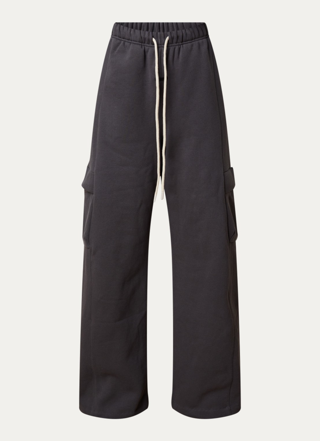 Fear of God Essentials High waist wide fit joggingsbroek met steekzakken - voorkant 3 donkergrijs