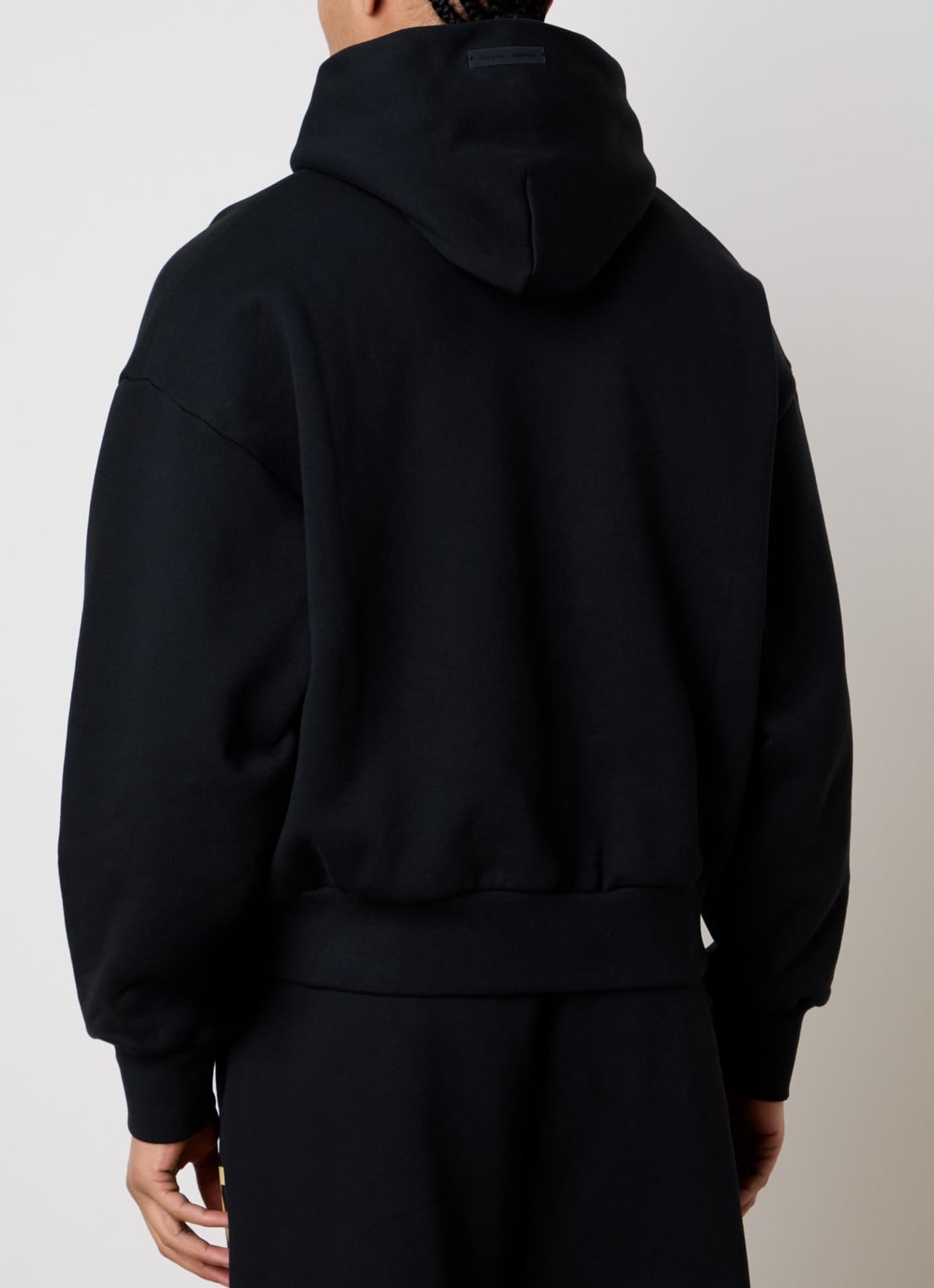 Fear of God Essentials Hoodie met flockprint - achterkant 6 zwart