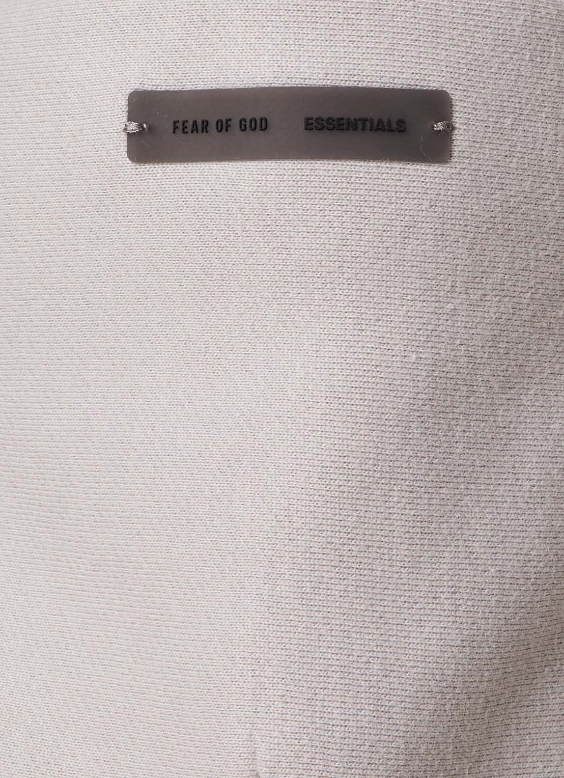 Fear of God Essentials Hoodie met flockprint - detail 4 grijs