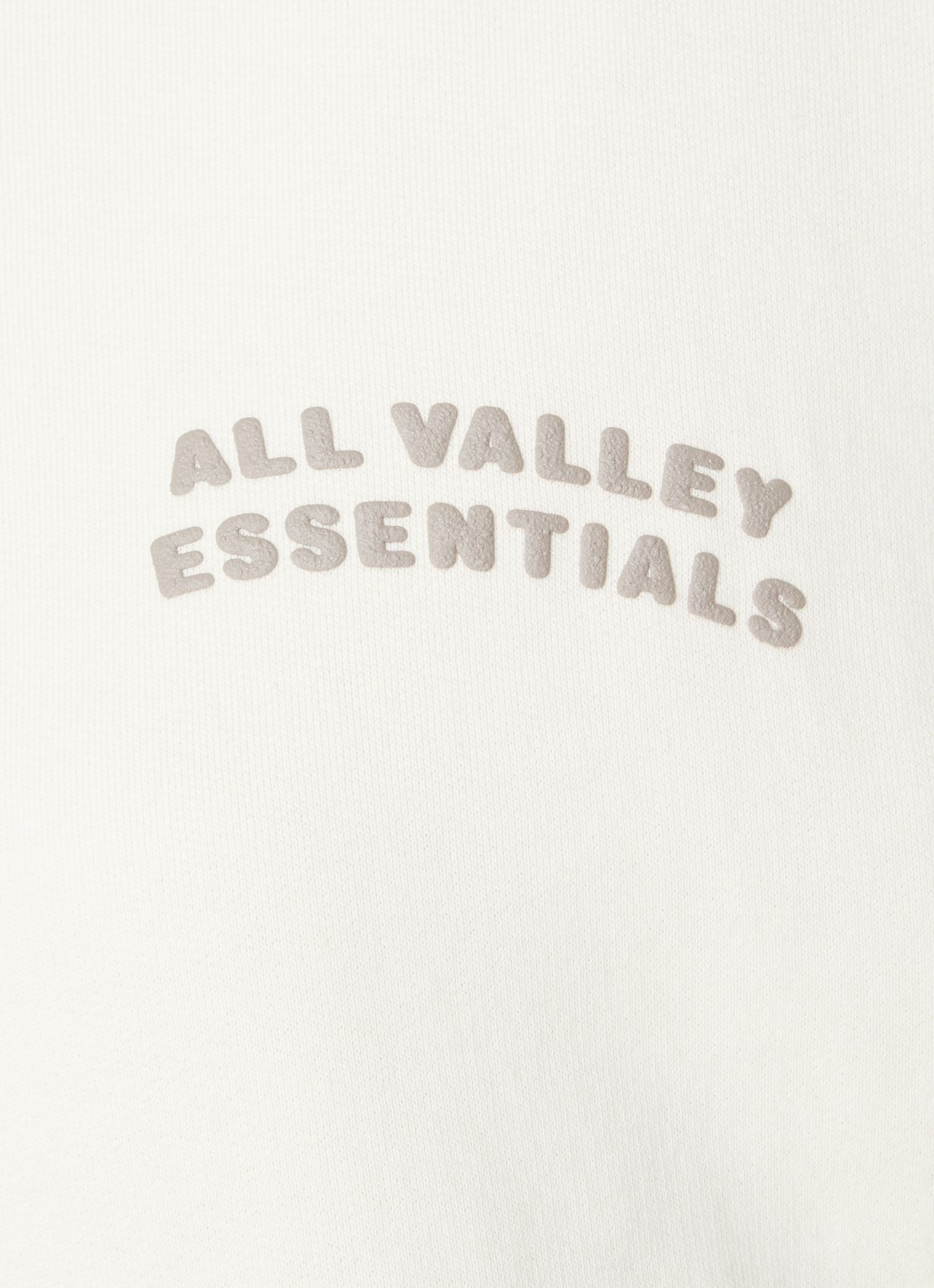 Fear of God Essentials Hoodie met front- en backprint - detail 5 creme