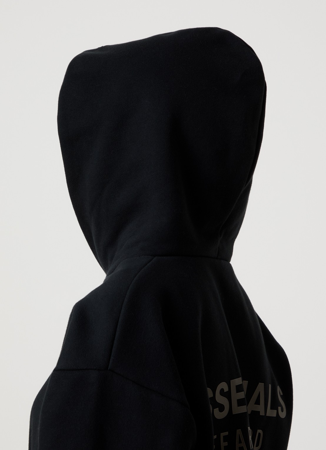 Fear of God Essentials Hoodie met gemêleerd dessin - detail 3 zwart