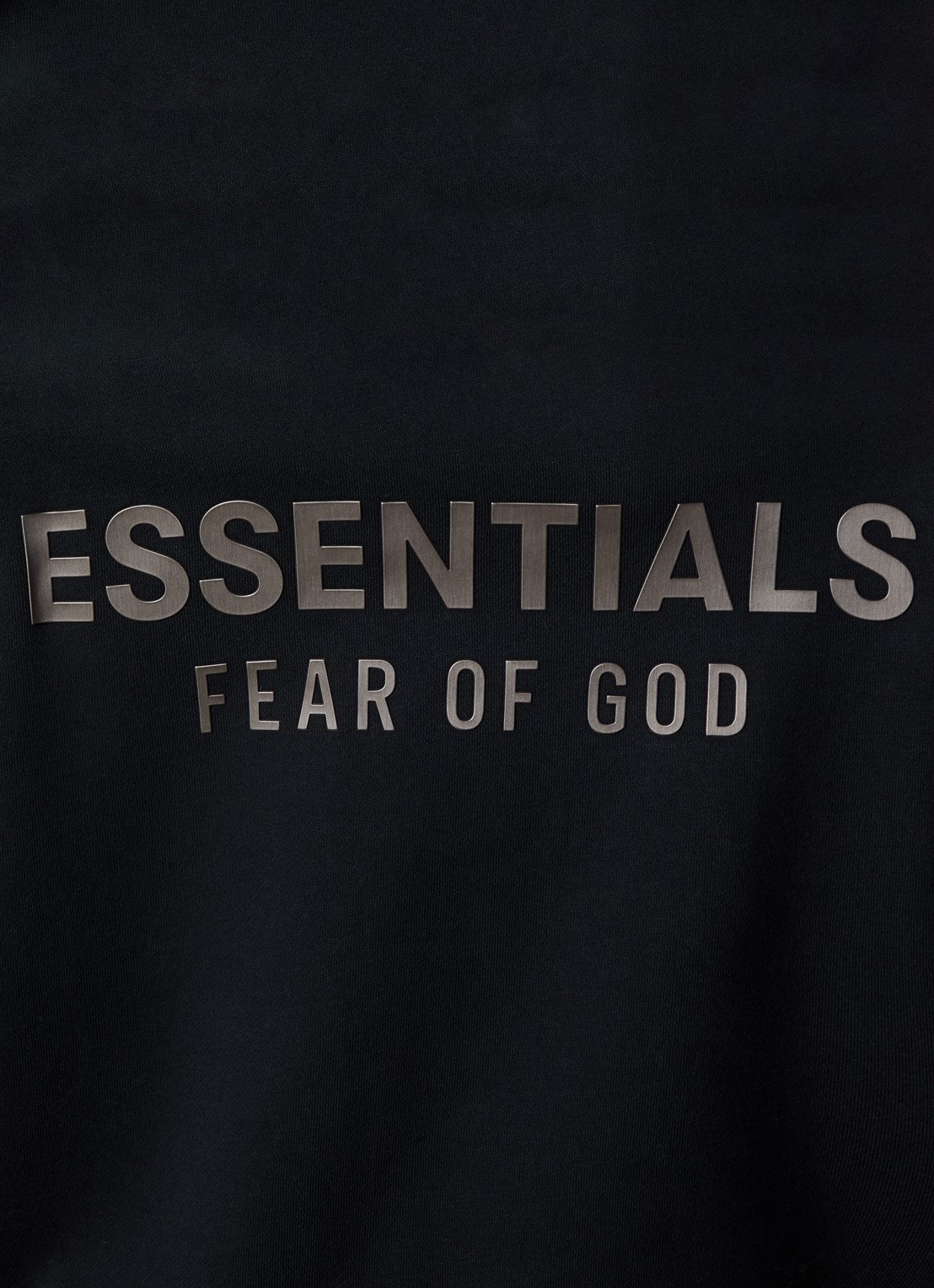 Fear of God Essentials Hoodie met gemêleerd dessin - detail 4 zwart