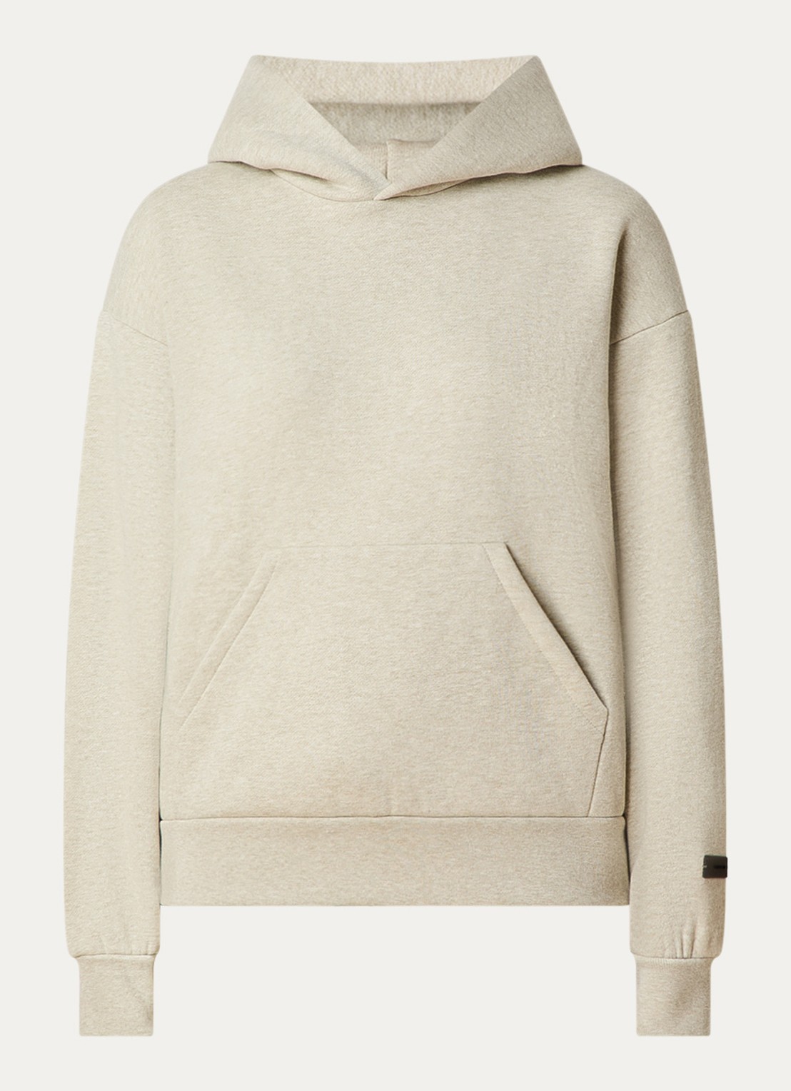 Fear of God Essentials Hoodie met gemêleerd dessin - voorkant 2 beige