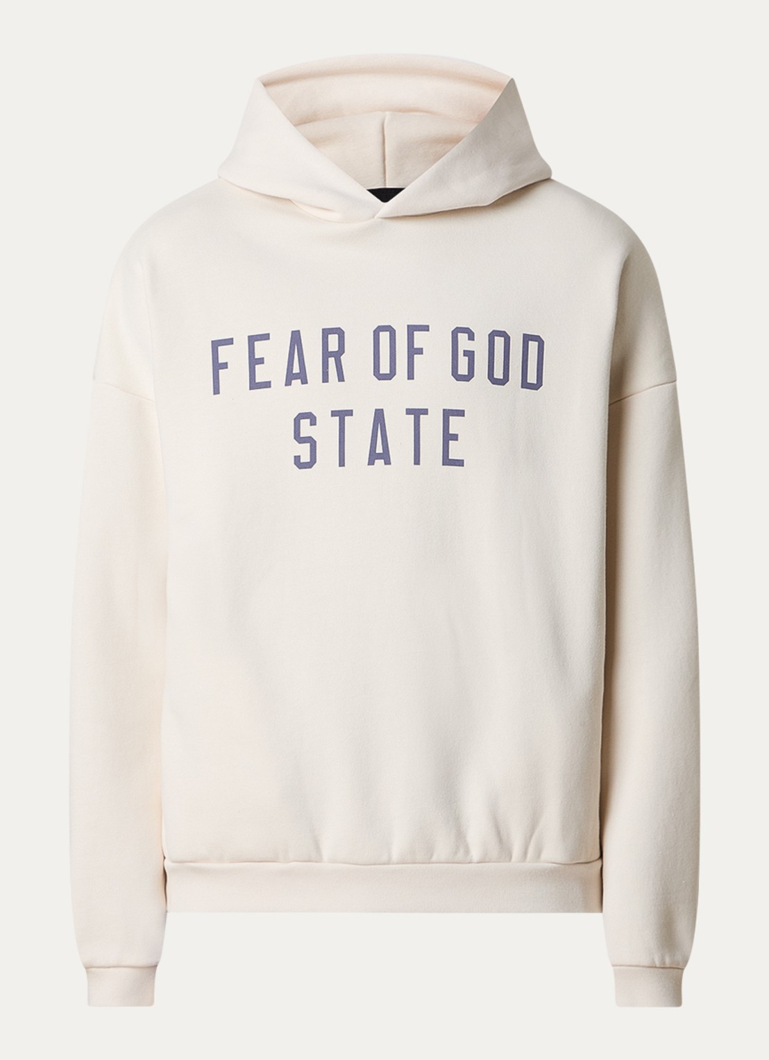 Fear of God Essentials Hoodie met logoprint - voorkant 2 creme