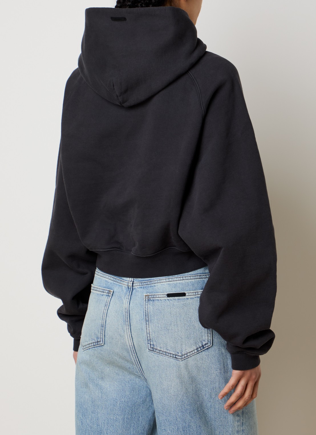 Fear of God Essentials Hoodie met logoprint - achterkant 4 antraciet