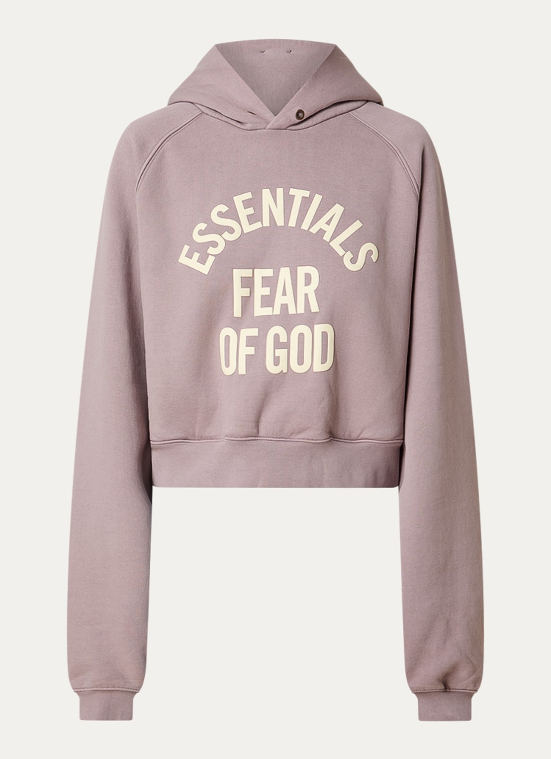 Fear of God Essentials Hoodie met logoprint - voorkant 4 oudroze