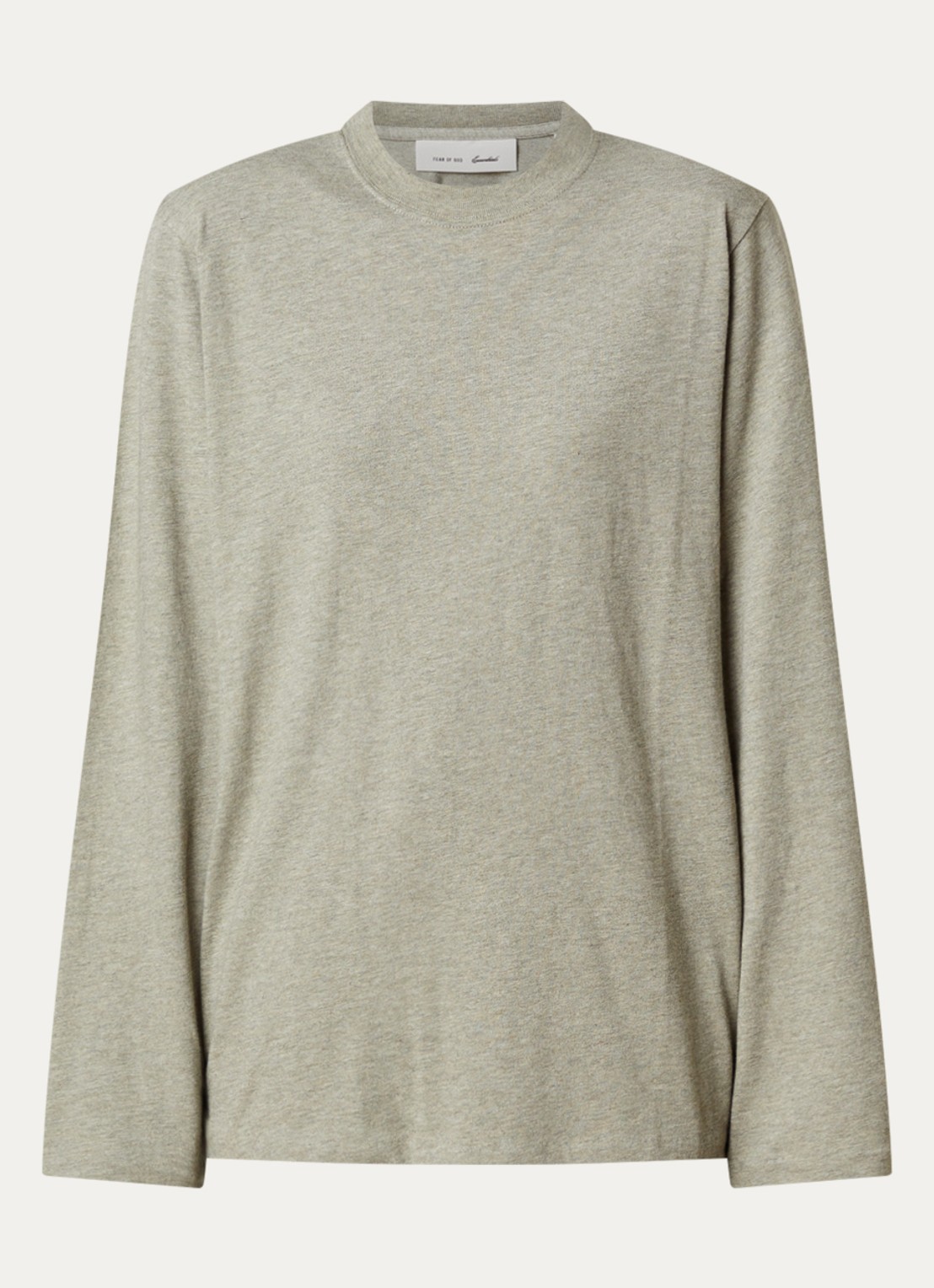 Fear of God Essentials Longsleeve met backprint - voorkant 4 grijsmele